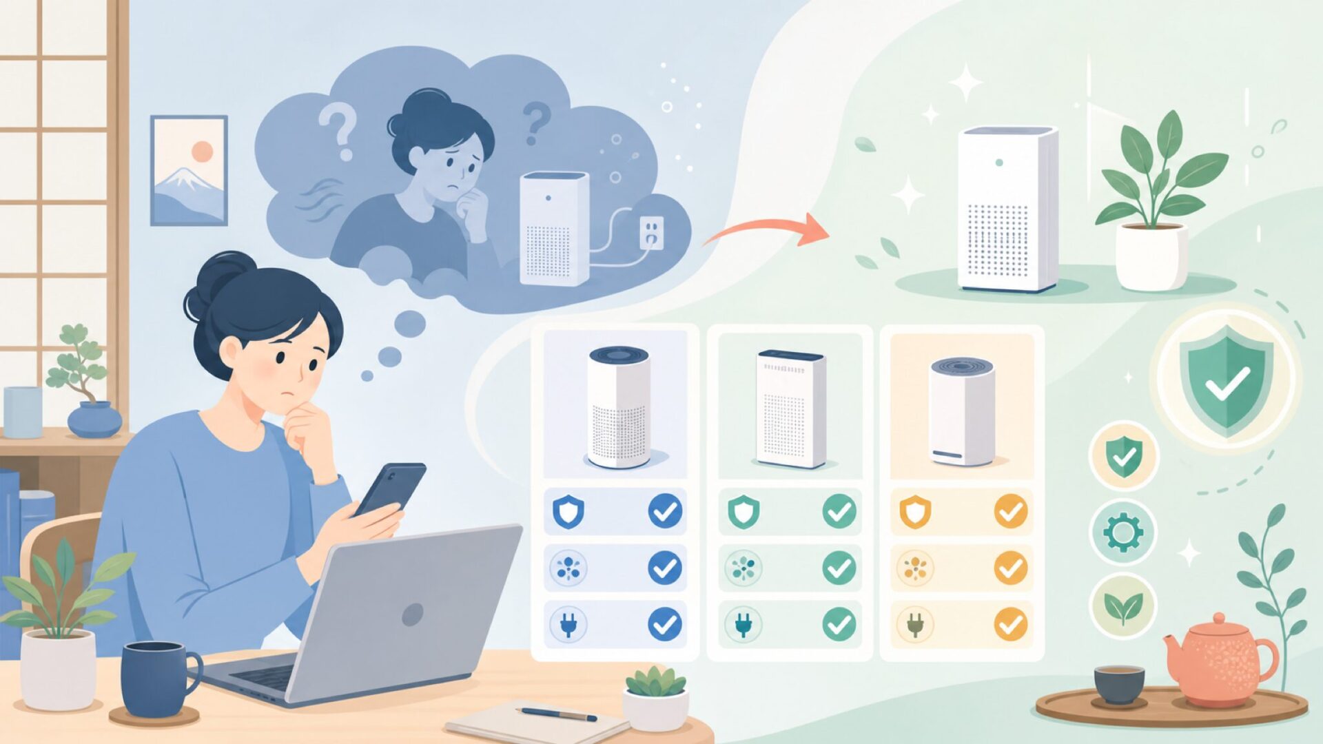 「中国製だから不安」という気持ちに正直に向き合うを表すイラスト