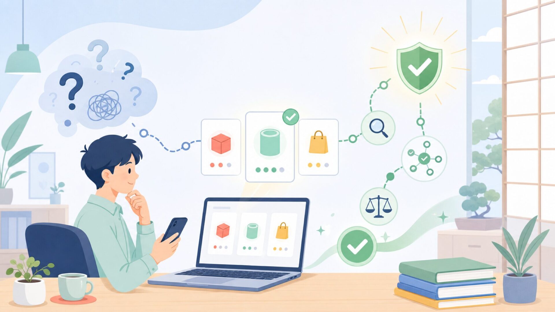 OXSは本当に信頼できるブランドか?具体的な根拠で検証するを表すイラスト