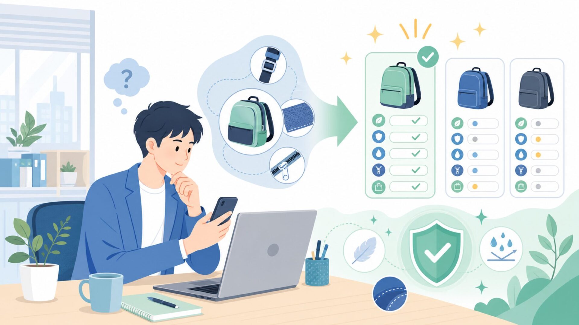 GEARLASSOの製品が持つ特徴と強みを表すイラスト