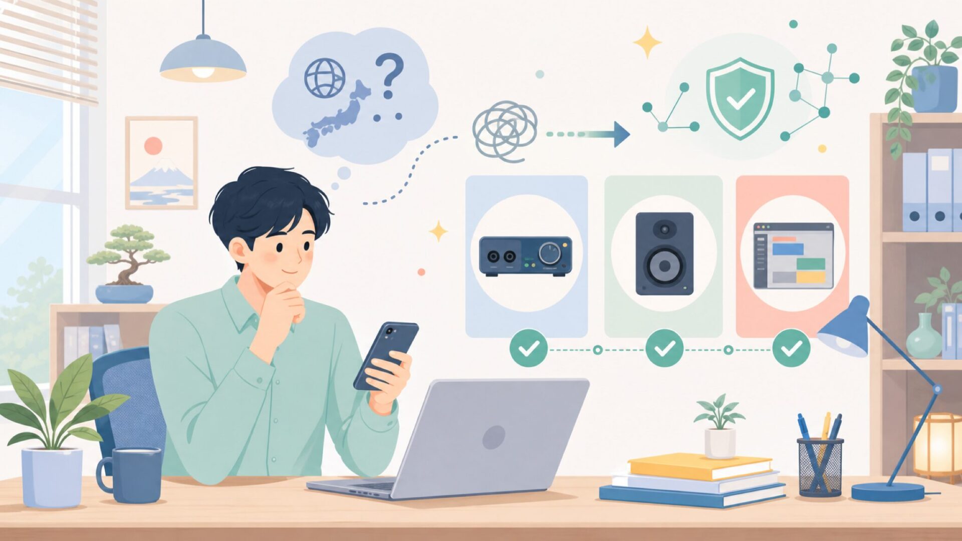 PreSonusが展開する3つの製品カテゴリを押さえておこうを表すイラスト