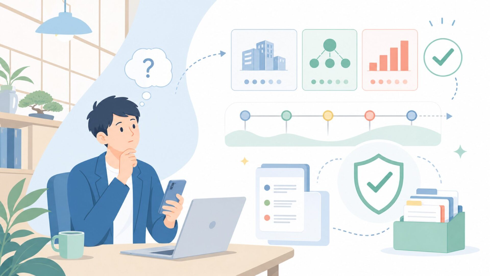 親会社KYE Systems Corp.の沿革と企業規模を読み解くを表すイラスト
