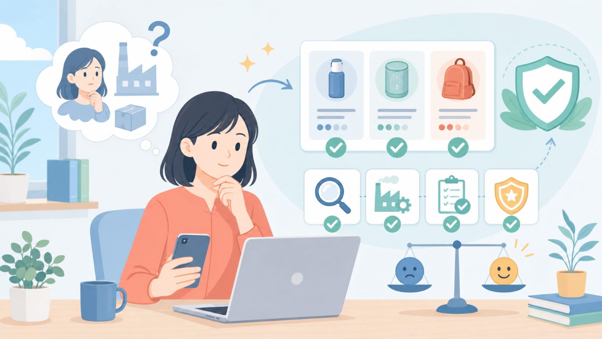 「中国製だから怪しい」は本当か？信頼性を徹底検証を表すイラスト