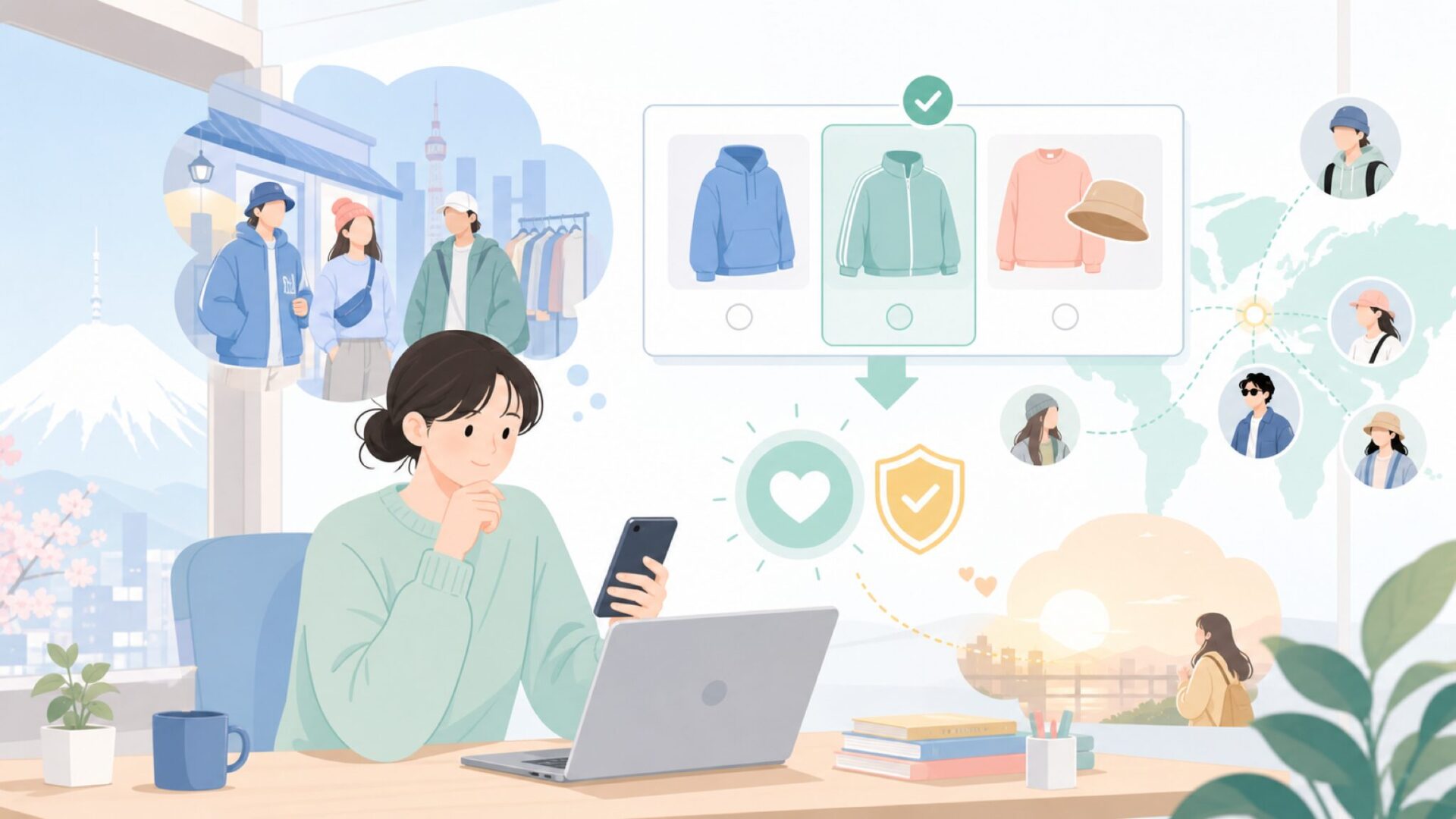 NERDYの誕生と背景|韓国ストリートシーンからの広がりを表すイラスト
