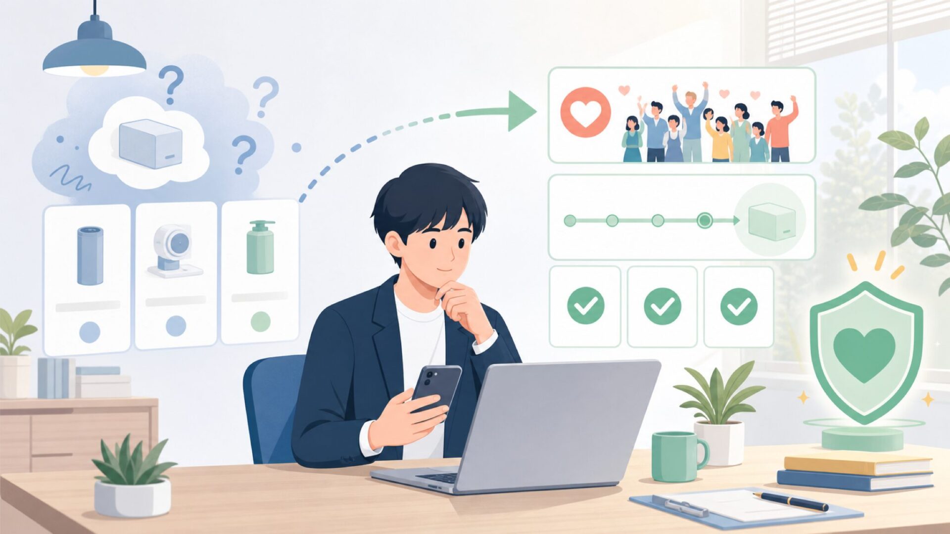 クラウドファンディングが裏づけるBoundary Supplyの信頼性を表すイラスト