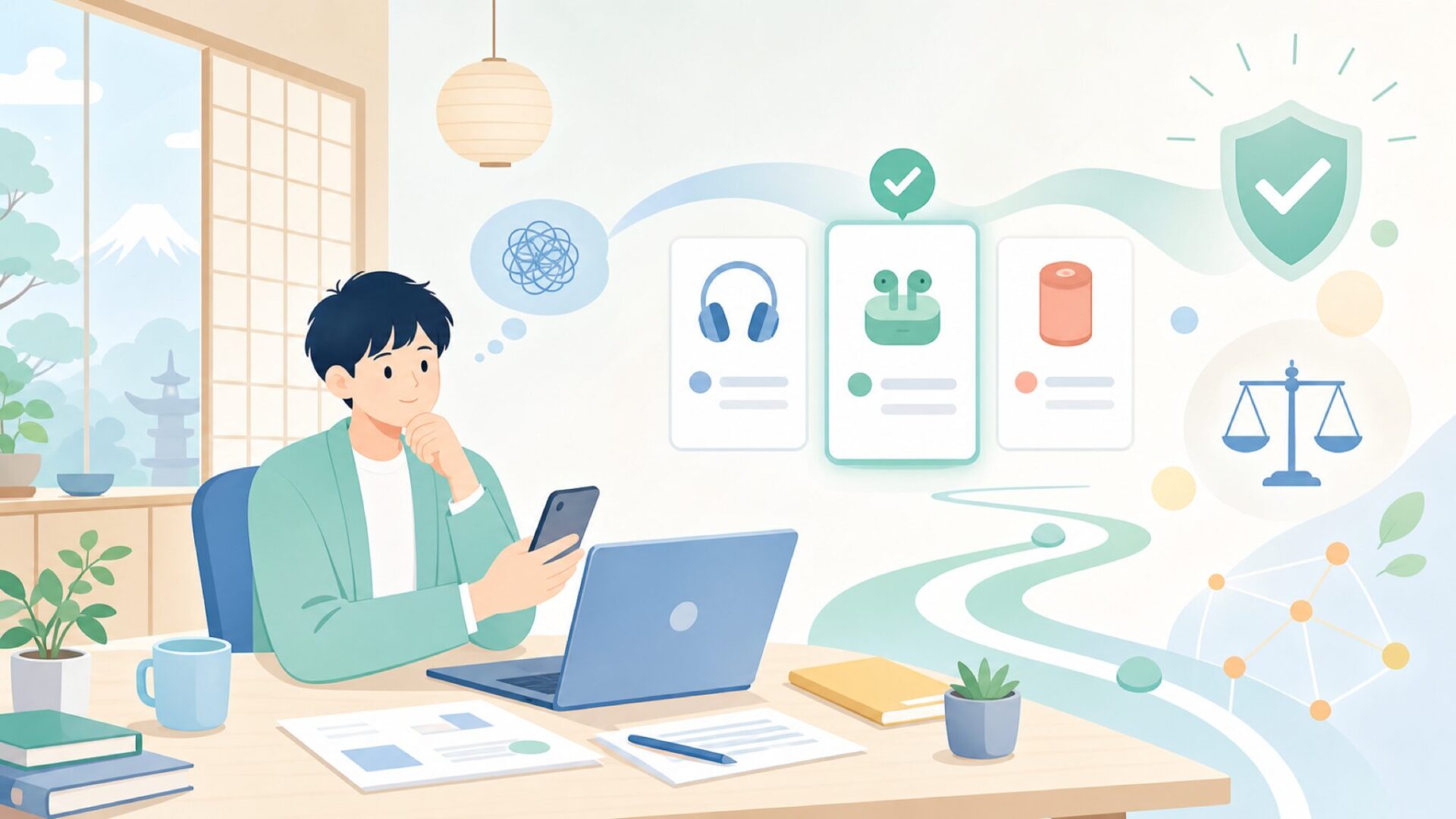 DEVICEのコンセプトと世界観——「道具」という思想を表すイラスト