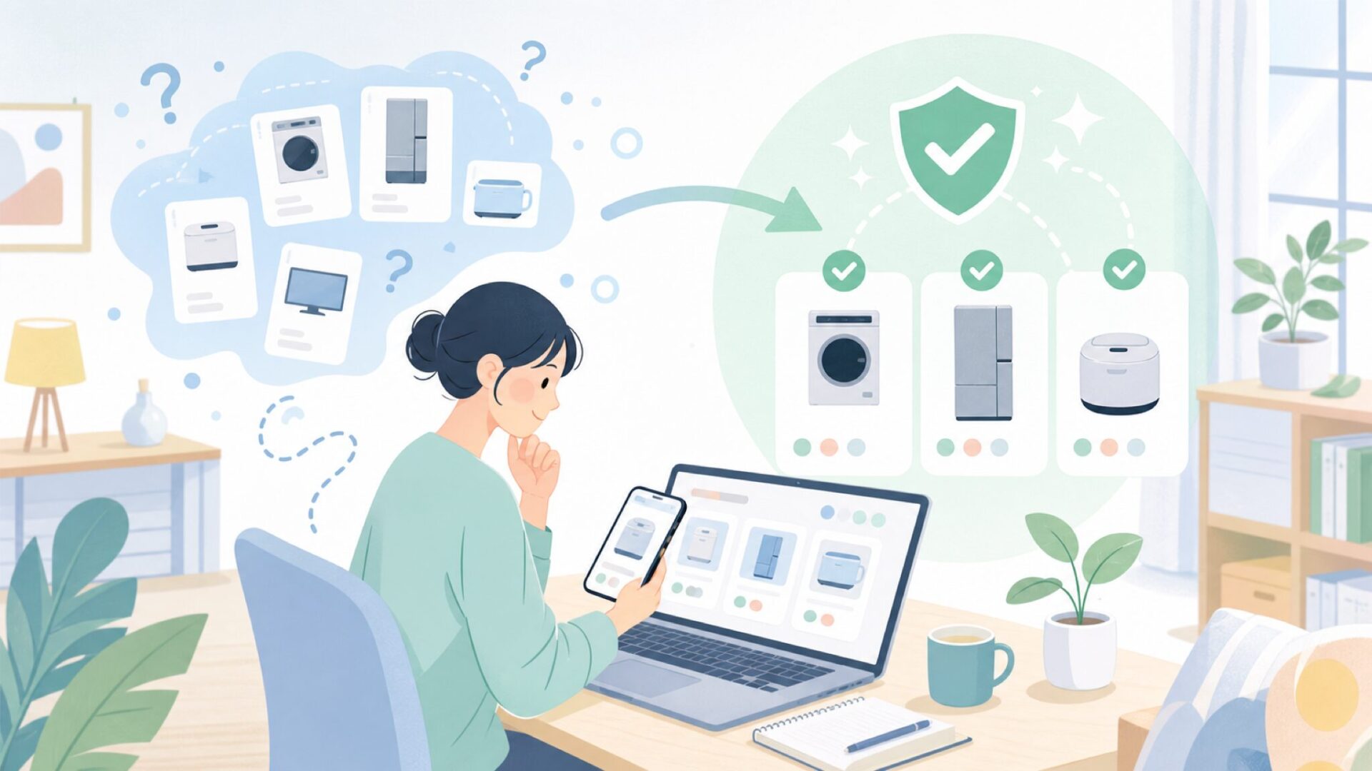 TechGoという「謎ブランド」が生まれた背景を表すイラスト