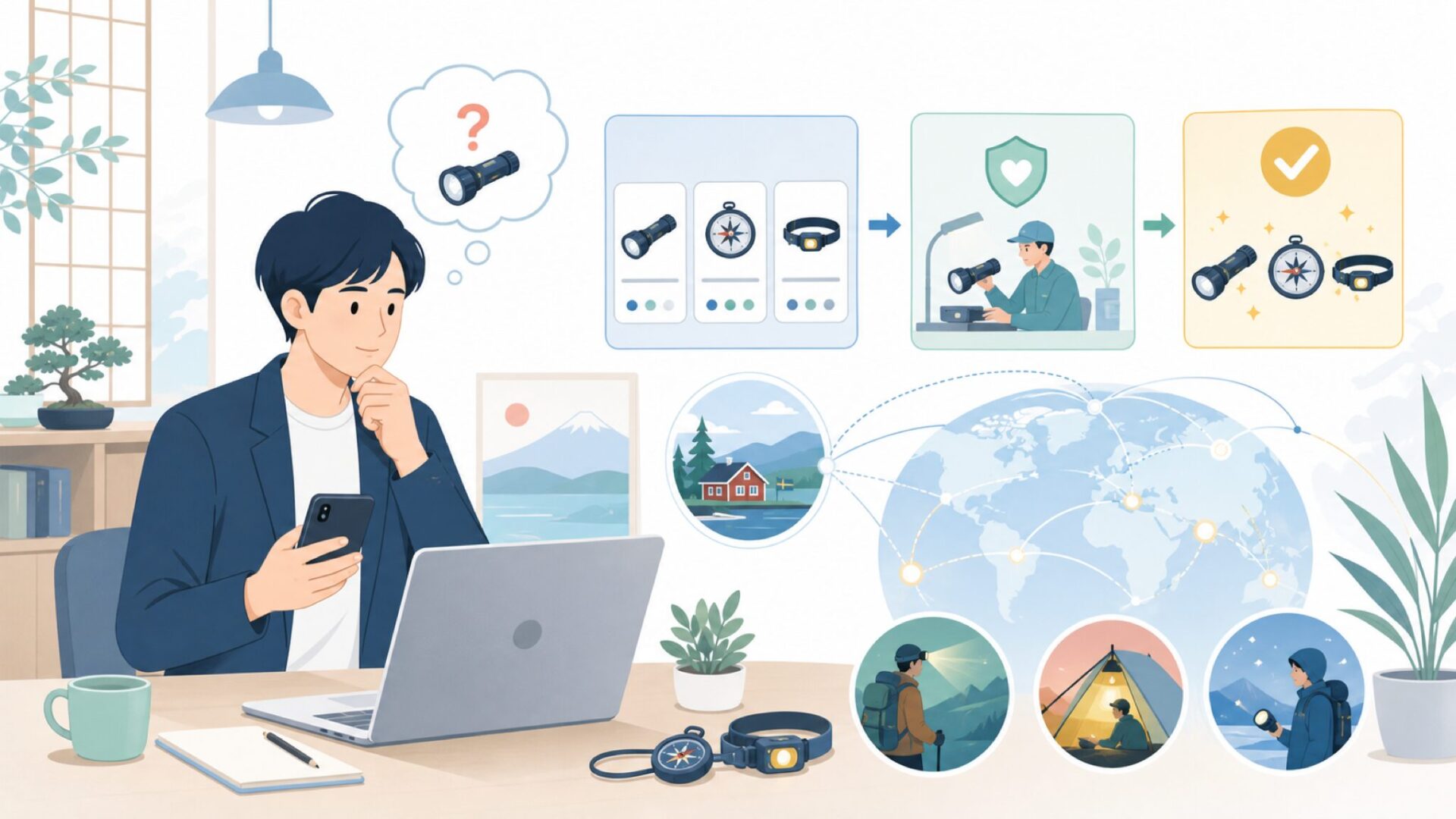 Silvaブランドの現在——スウェーデンから世界へ続く活動を表すイラスト