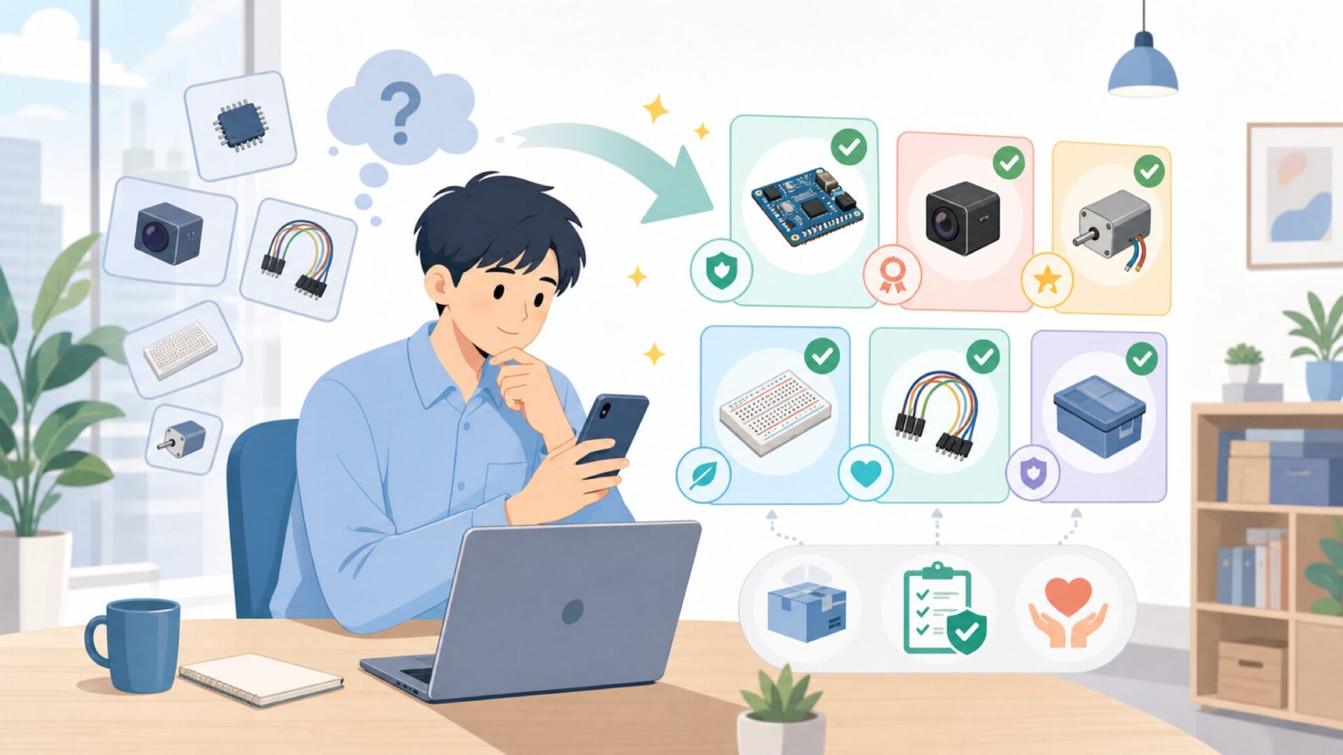 Vilrosが手がける製品ラインアップの全体像を表すイラスト