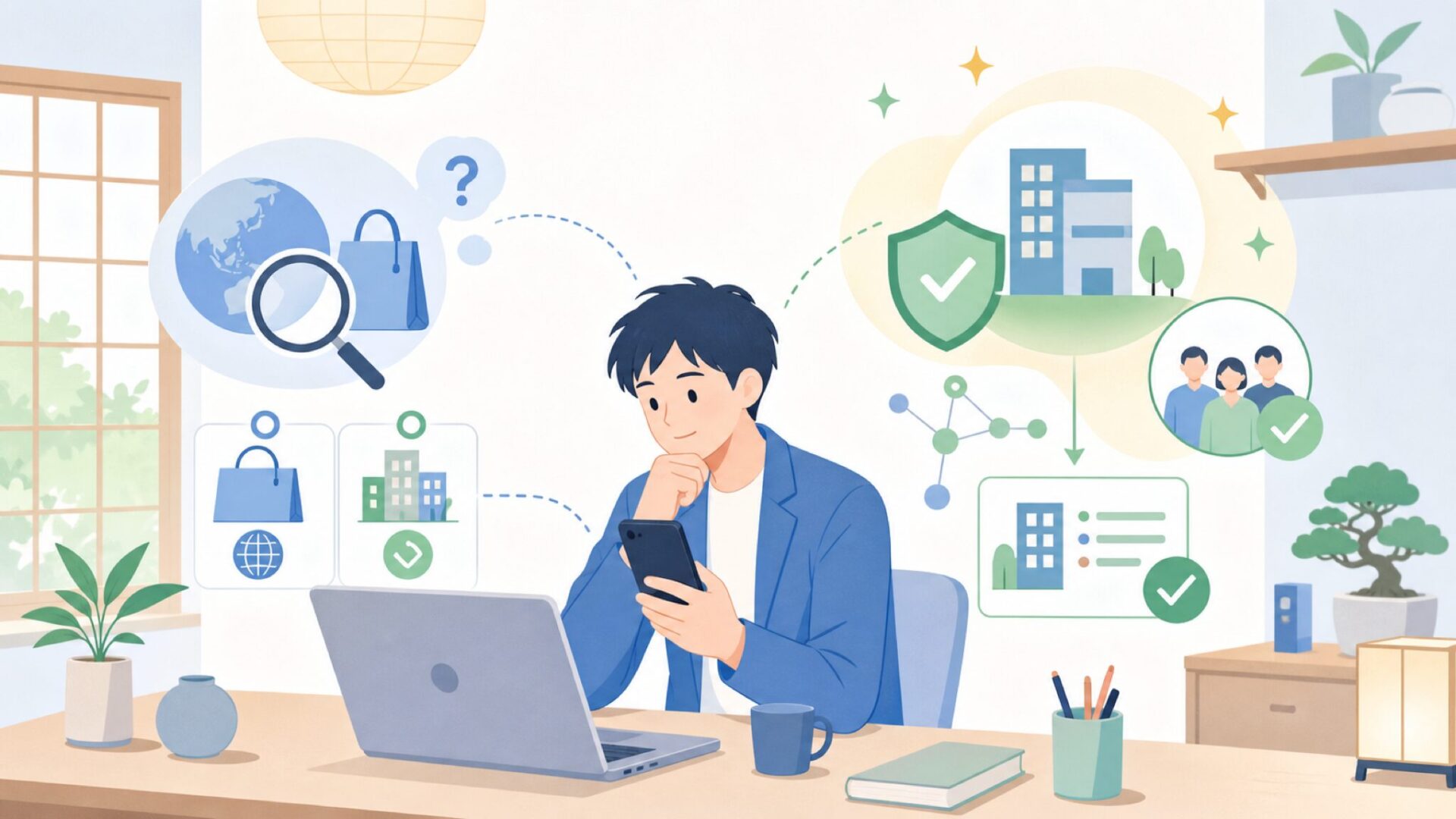 運営会社の素性を深掘り｜「無名の中華ブランド」ではない理由を表すイラスト