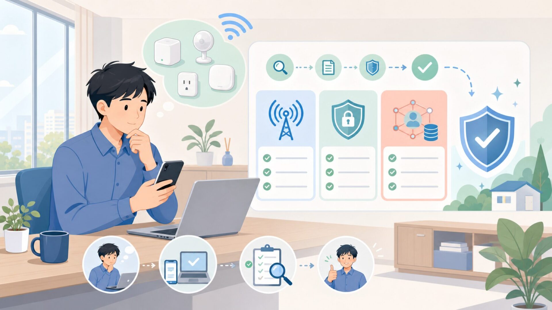 ThirdRealityは怪しくない？安全性・技適・データの扱いを検証を表すイラスト