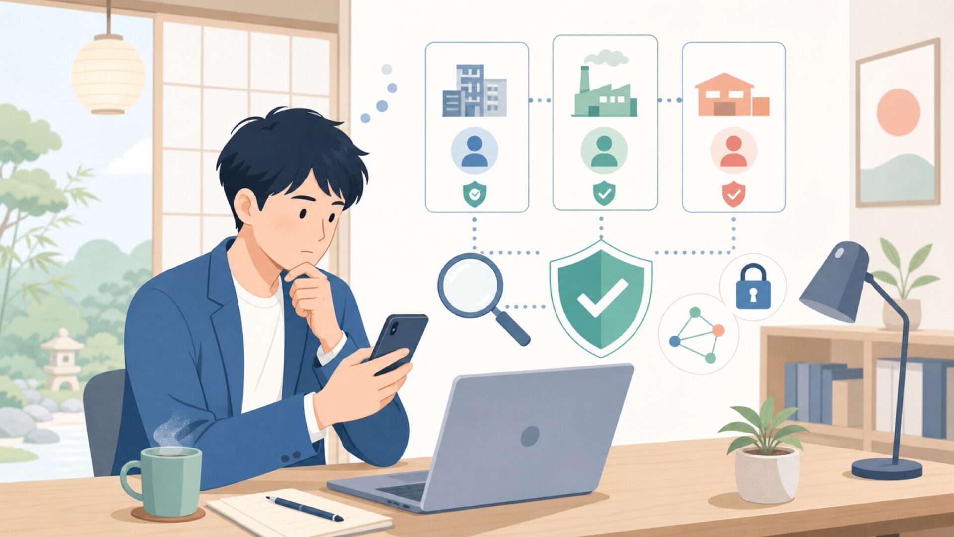 運営会社「PIN Genie Inc.」とは何者かを表すイラスト