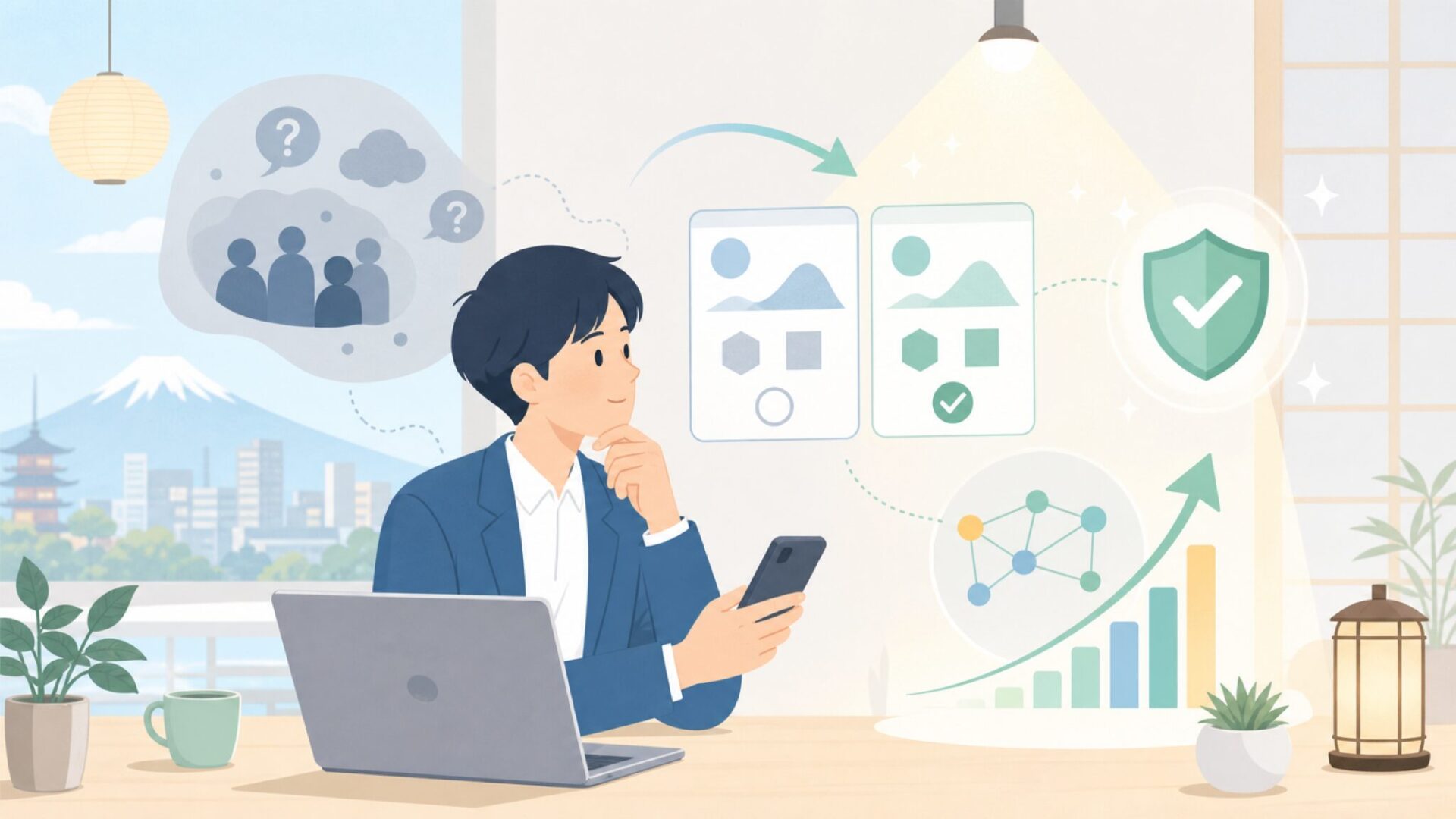 日本での知名度が低い理由と、今まさに広がっている背景を表すイラスト