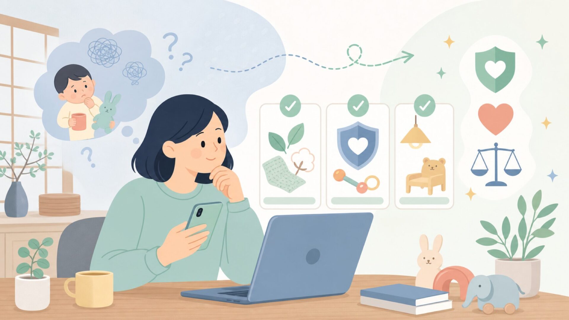 LIEWOODはどんな商品を扱っているのかを表すイラスト