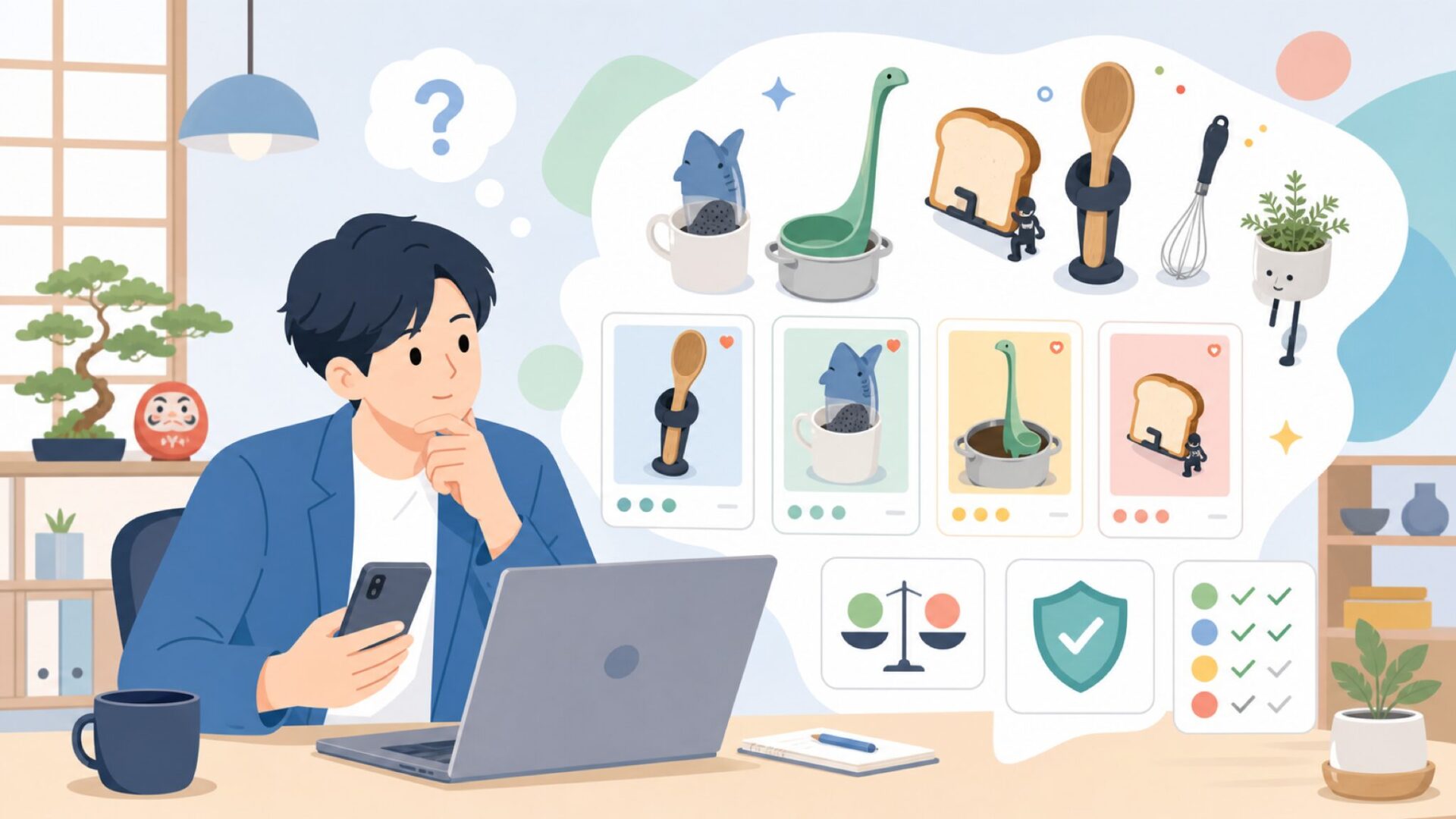 Fred & Friendsがつくる商品の世界観を表すイラスト