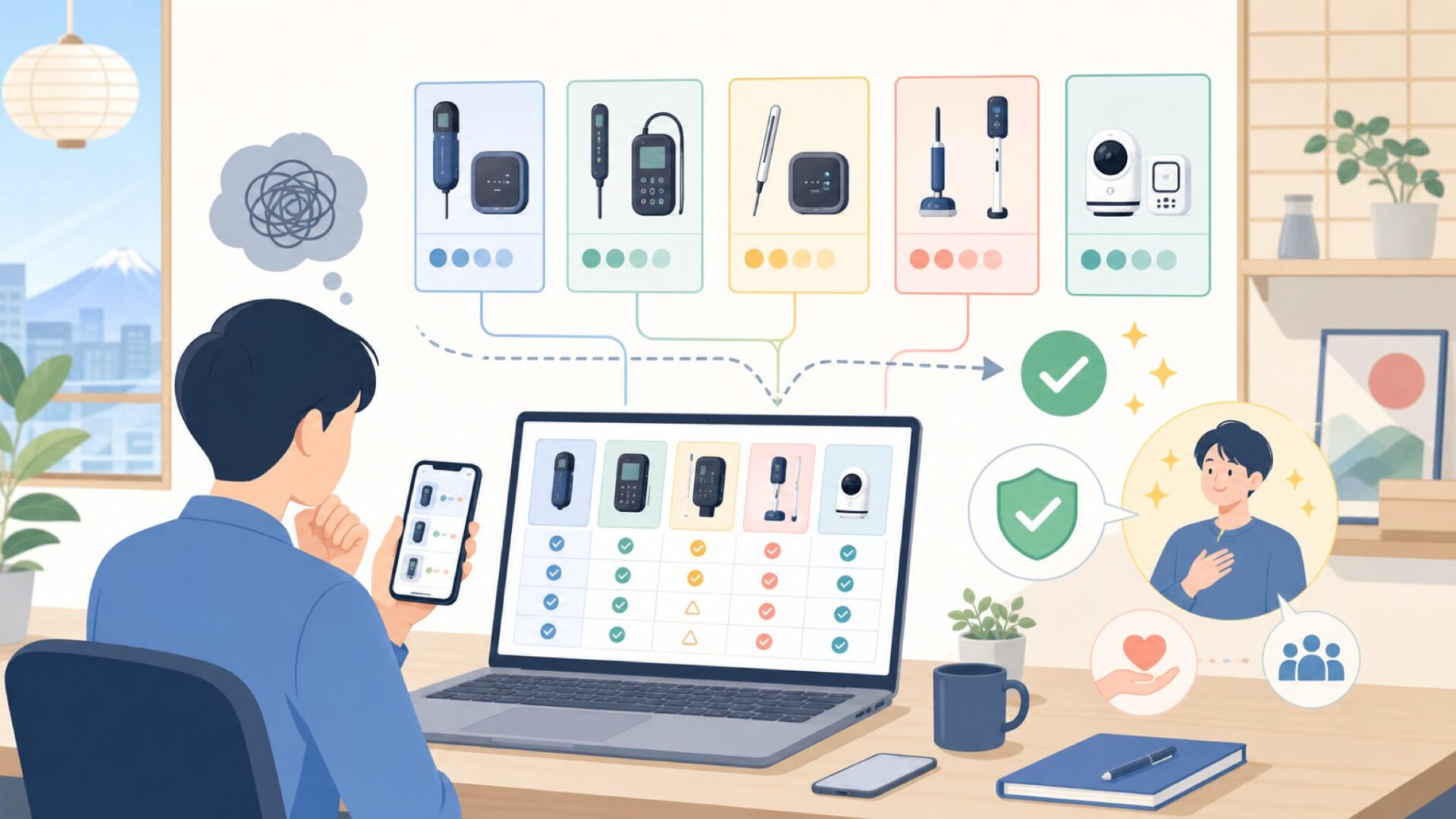 INKBIRDが手がける製品ラインナップを表すイラスト