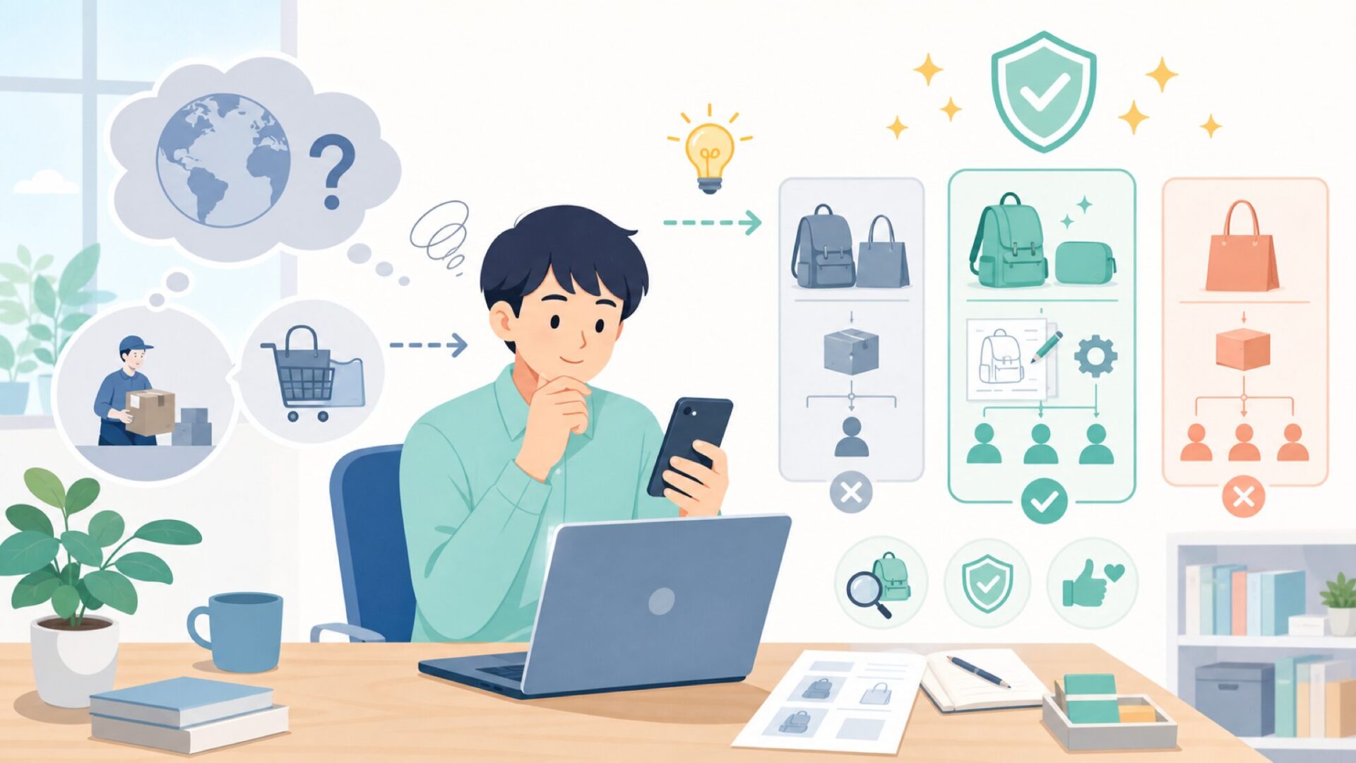 GABRYLLYを立ち上げた開発者と設立背景を表すイラスト