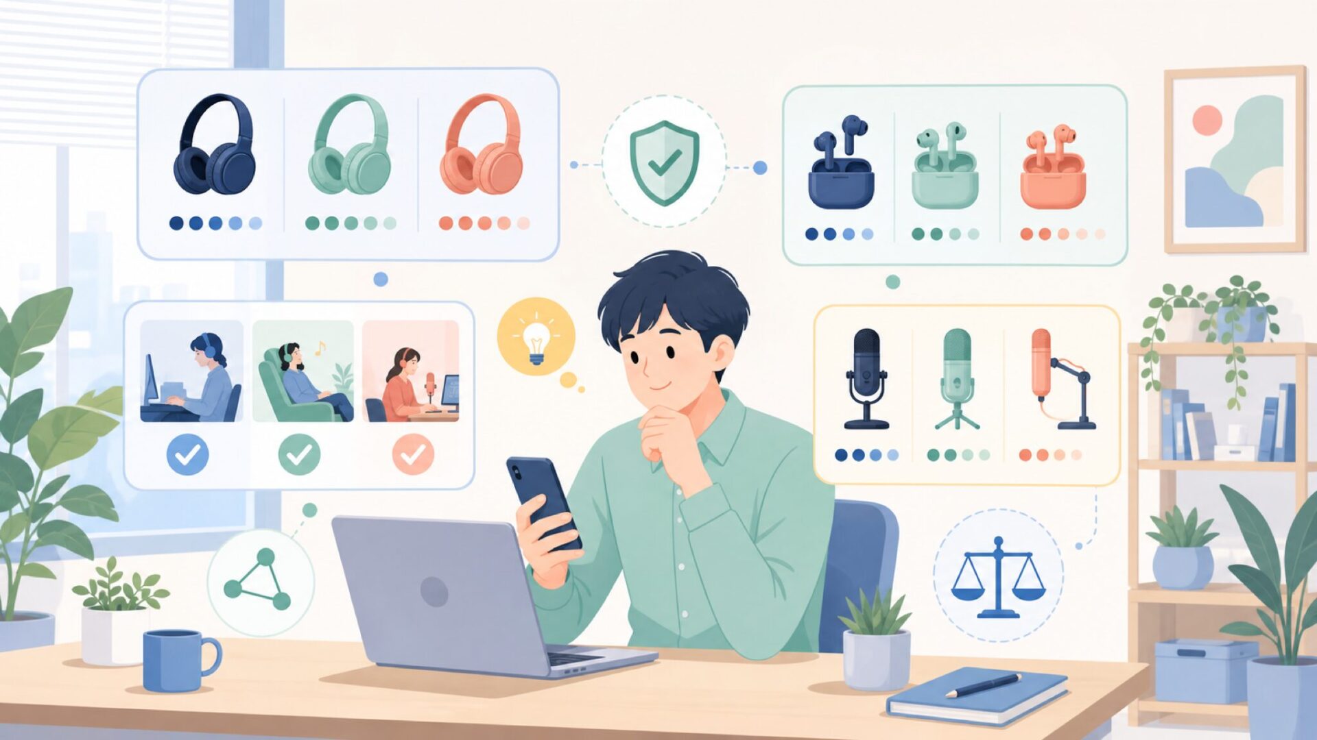 Ajazz Audioのラインナップ——シリーズ別に何を選べばいい?を表すイラスト
