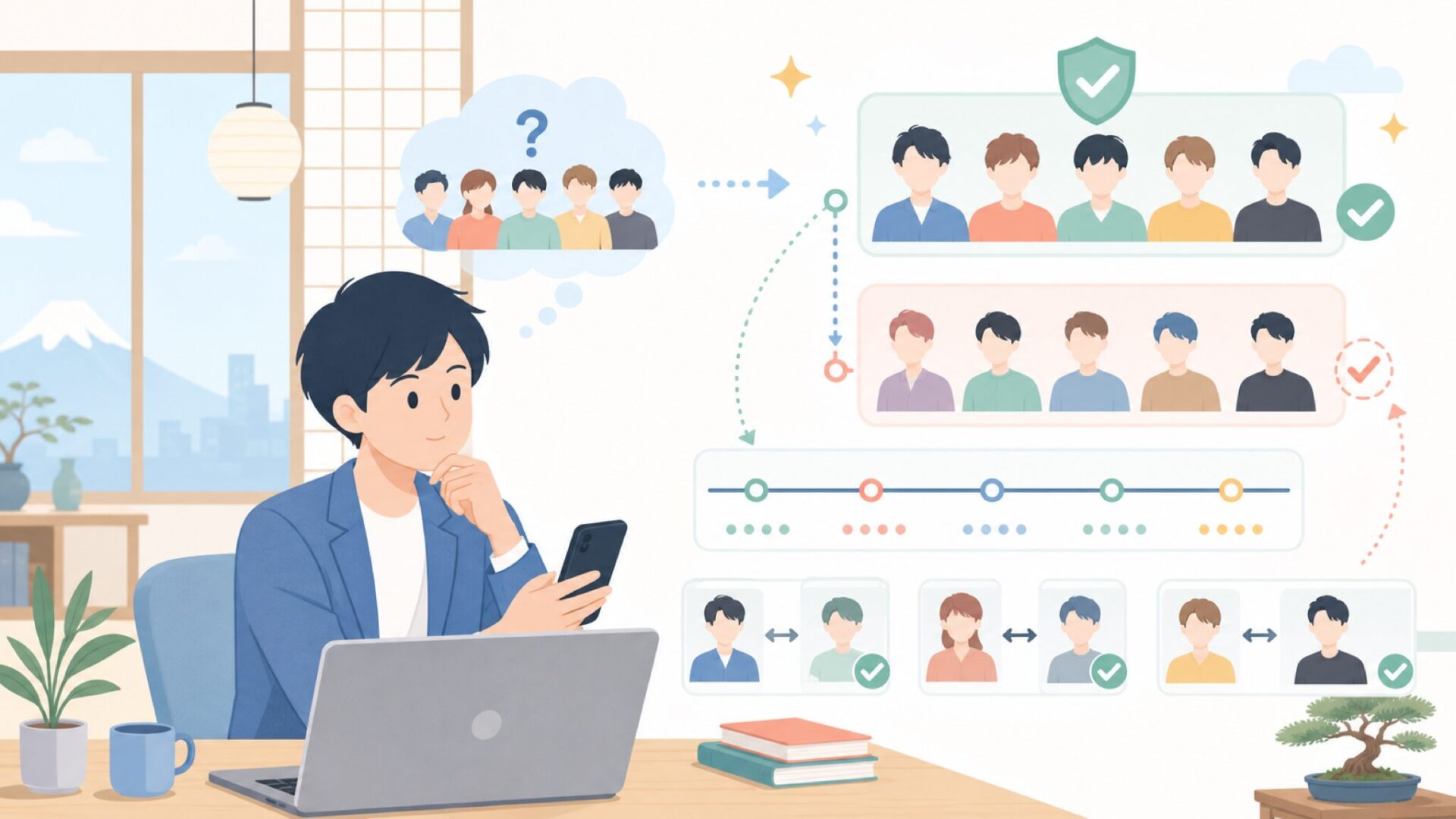 XENO-Tの現メンバーと脱退した元メンバー一覧を表すイラスト