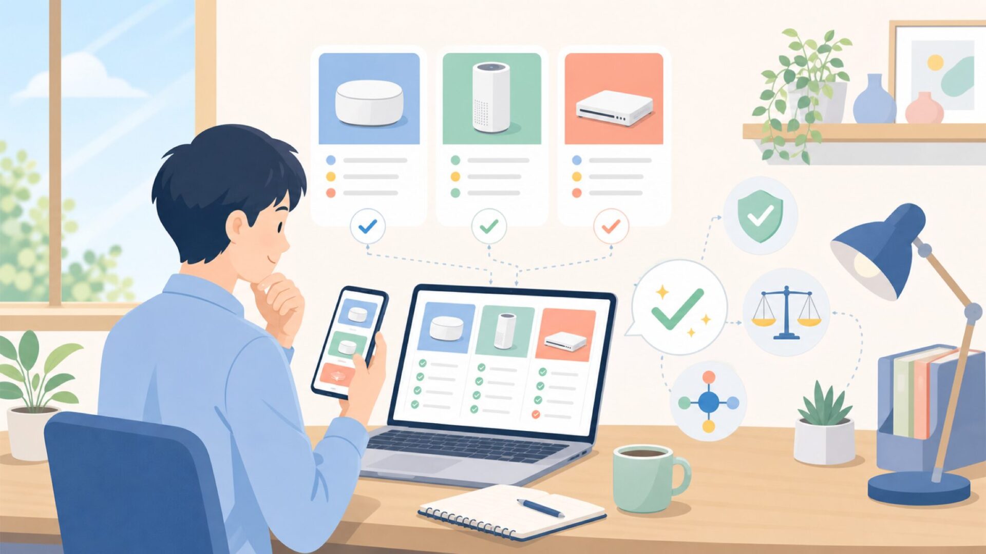 FOHEREの製品ラインナップと特長を表すイラスト