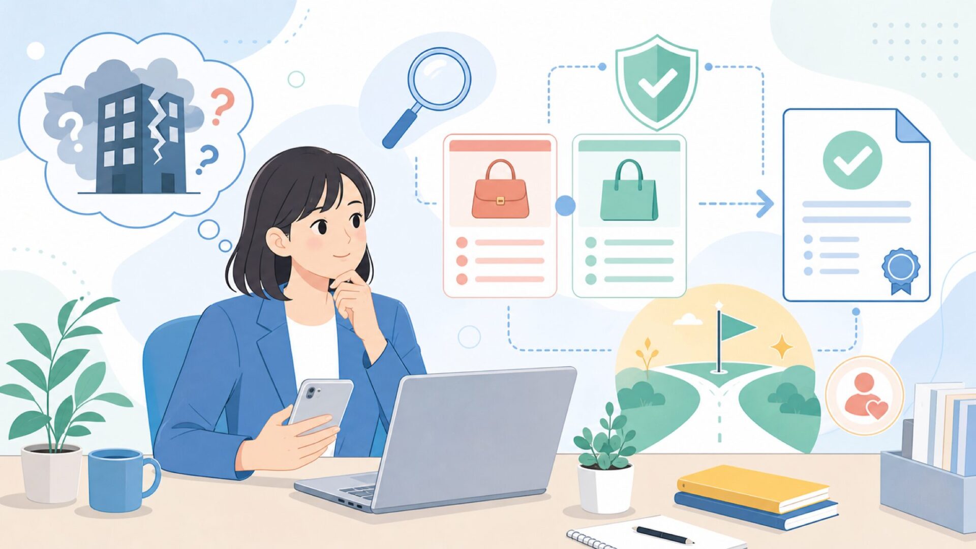 「TMYは倒産した」という噂は本当なのかを表すイラスト
