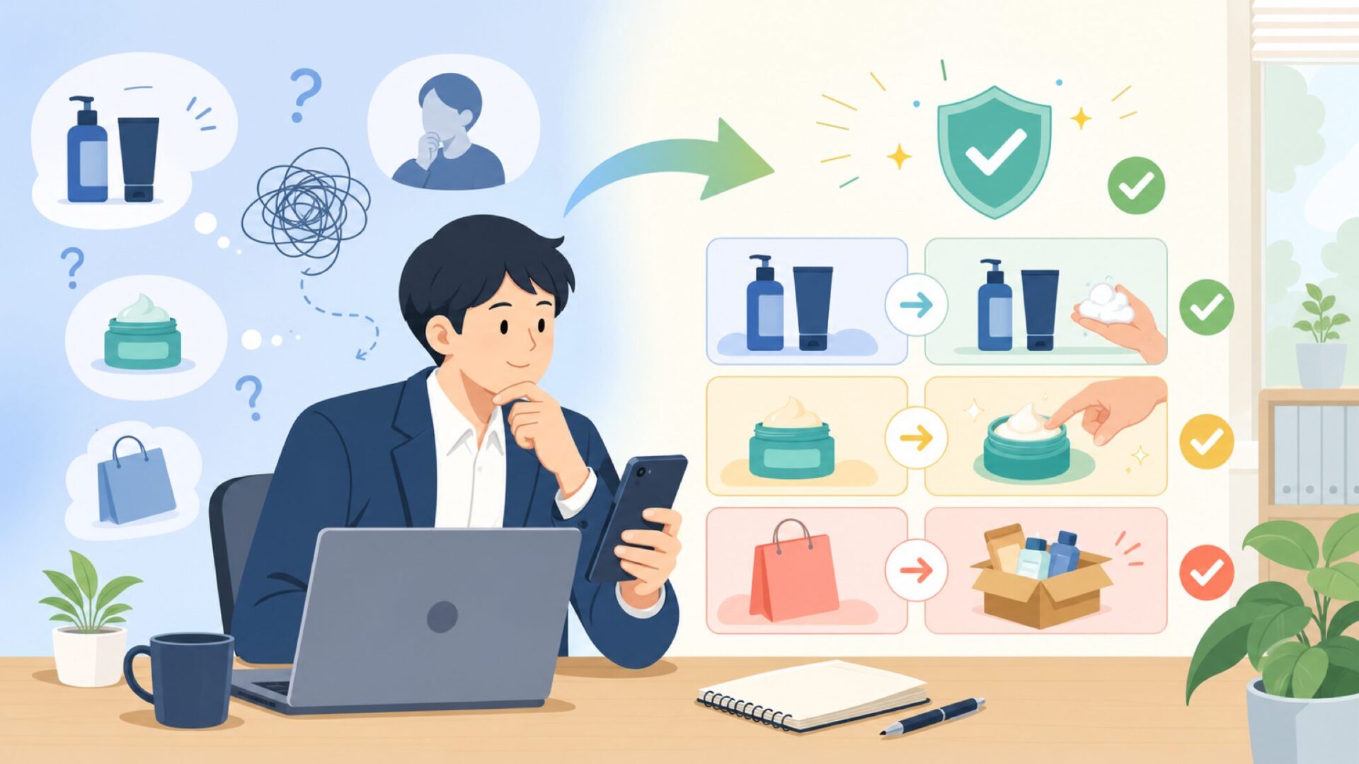 E-YEEGERテクノロジーの技術力と実使用の評価を表すイラスト