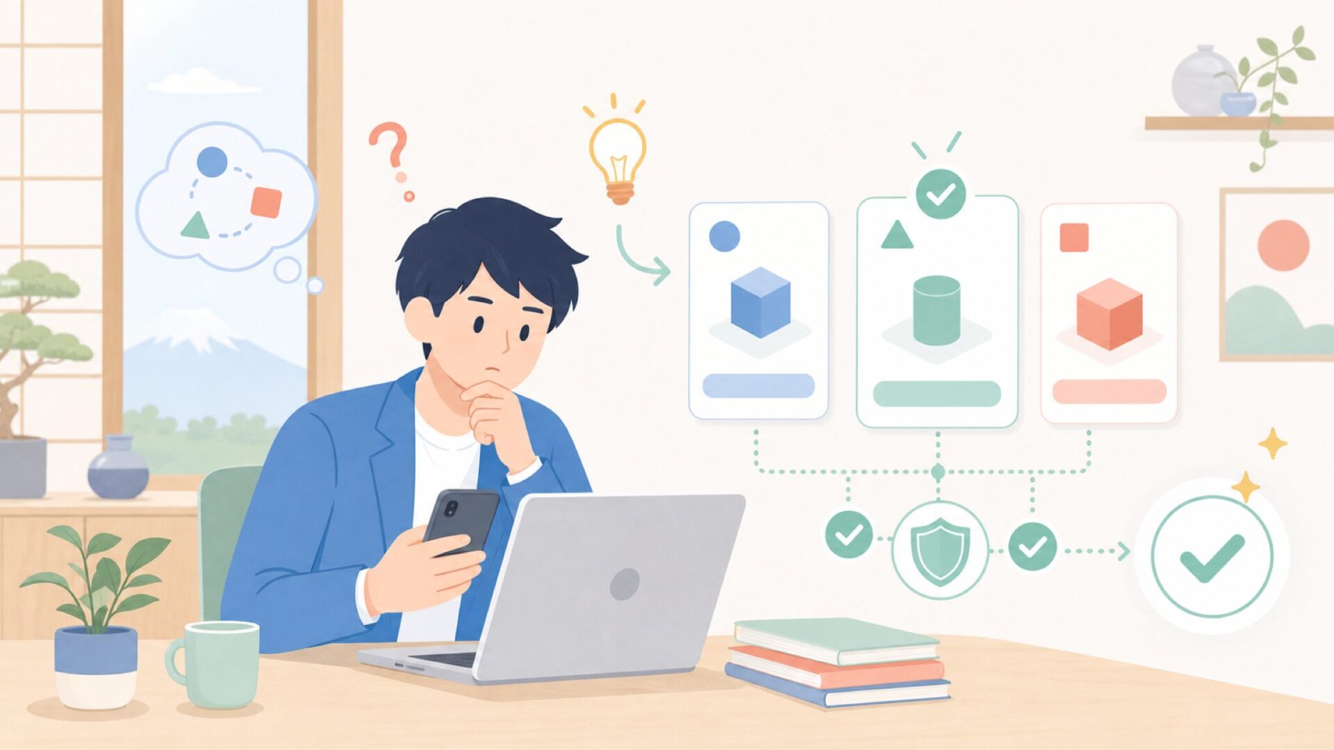 日本でGEARLASSOを手に入れる方法を表すイラスト