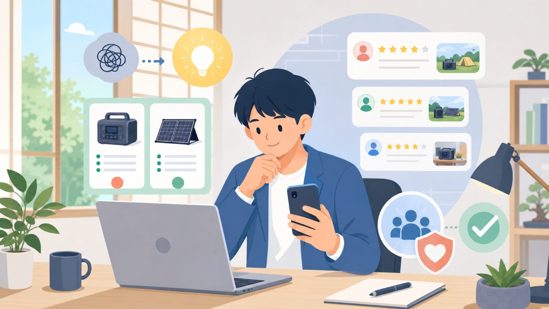 Amazonレビューを読み解く——実ユーザーが語るPicunの実力を表すイラスト