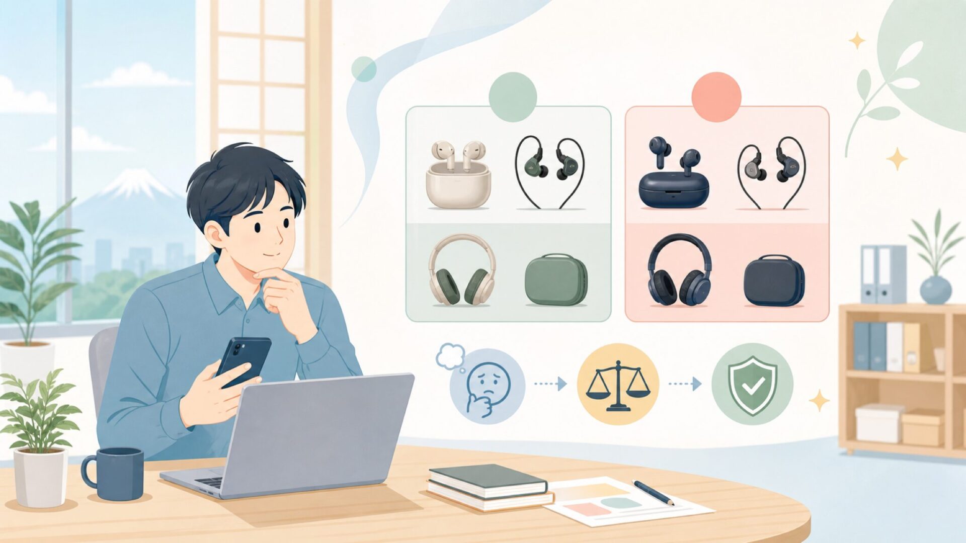 NudeAudioの代表製品ラインナップを徹底解説を表すイラスト