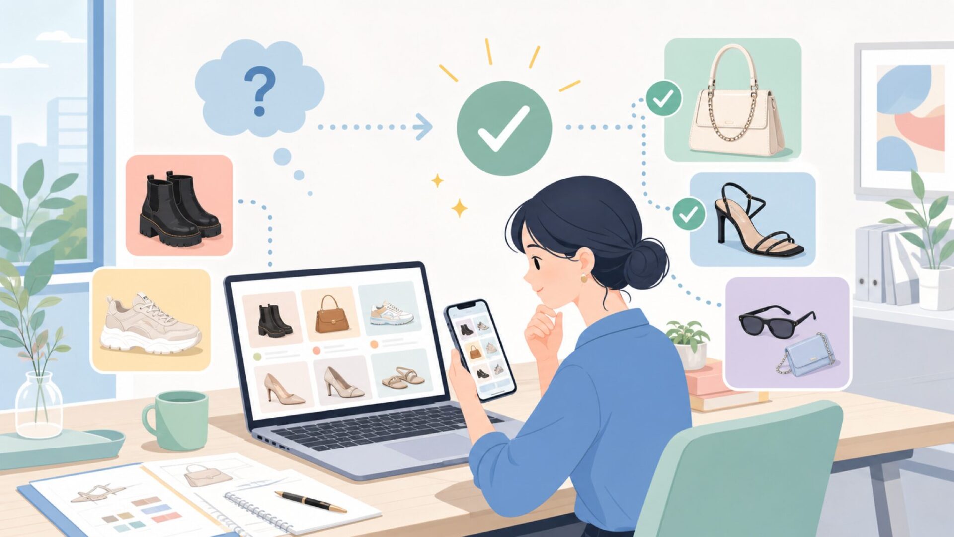 Steve Maddenの代表的な人気アイテムを表すイラスト