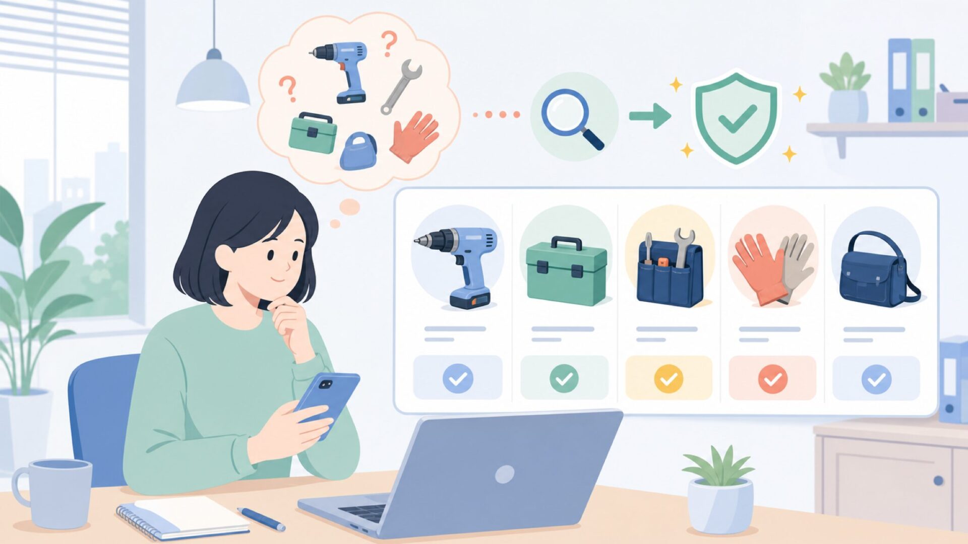 Kingsdunの主力製品ラインナップを総点検を表すイラスト
