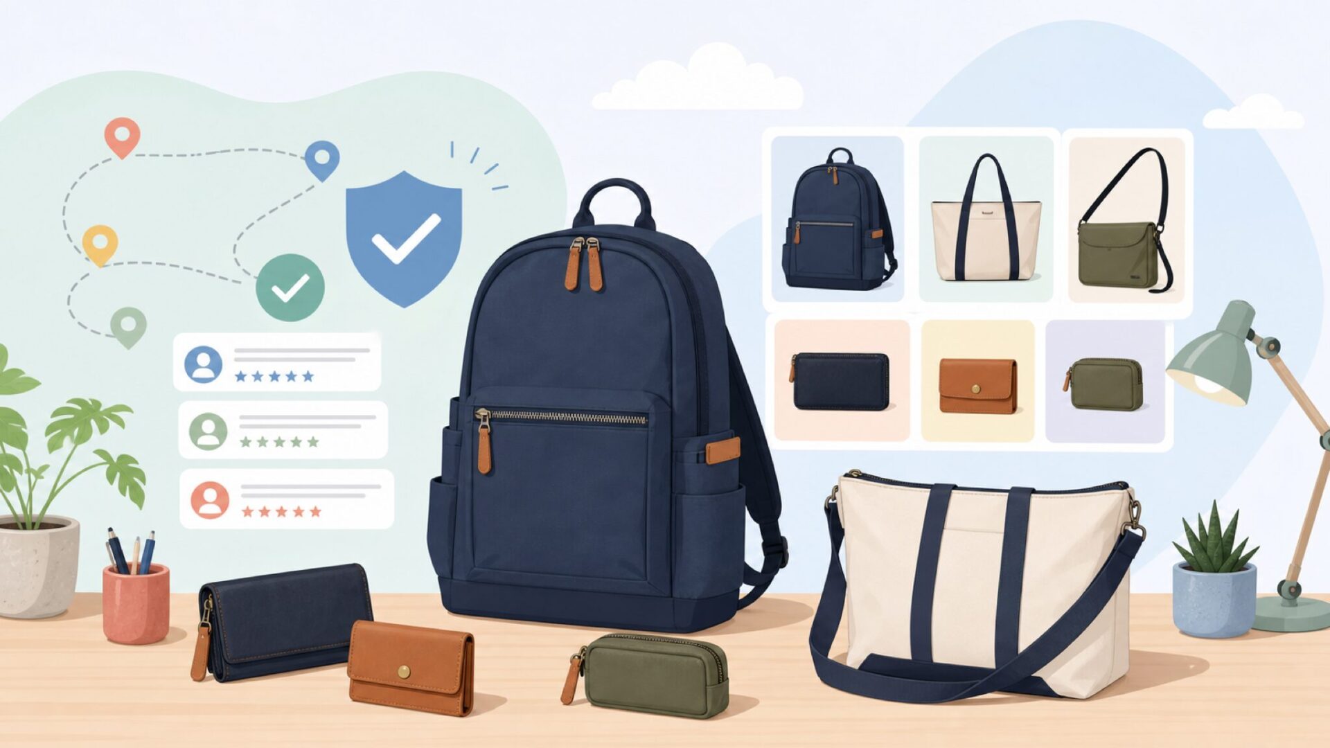 Butler Verner Sailsの代表的な製品ラインナップを表すイラスト