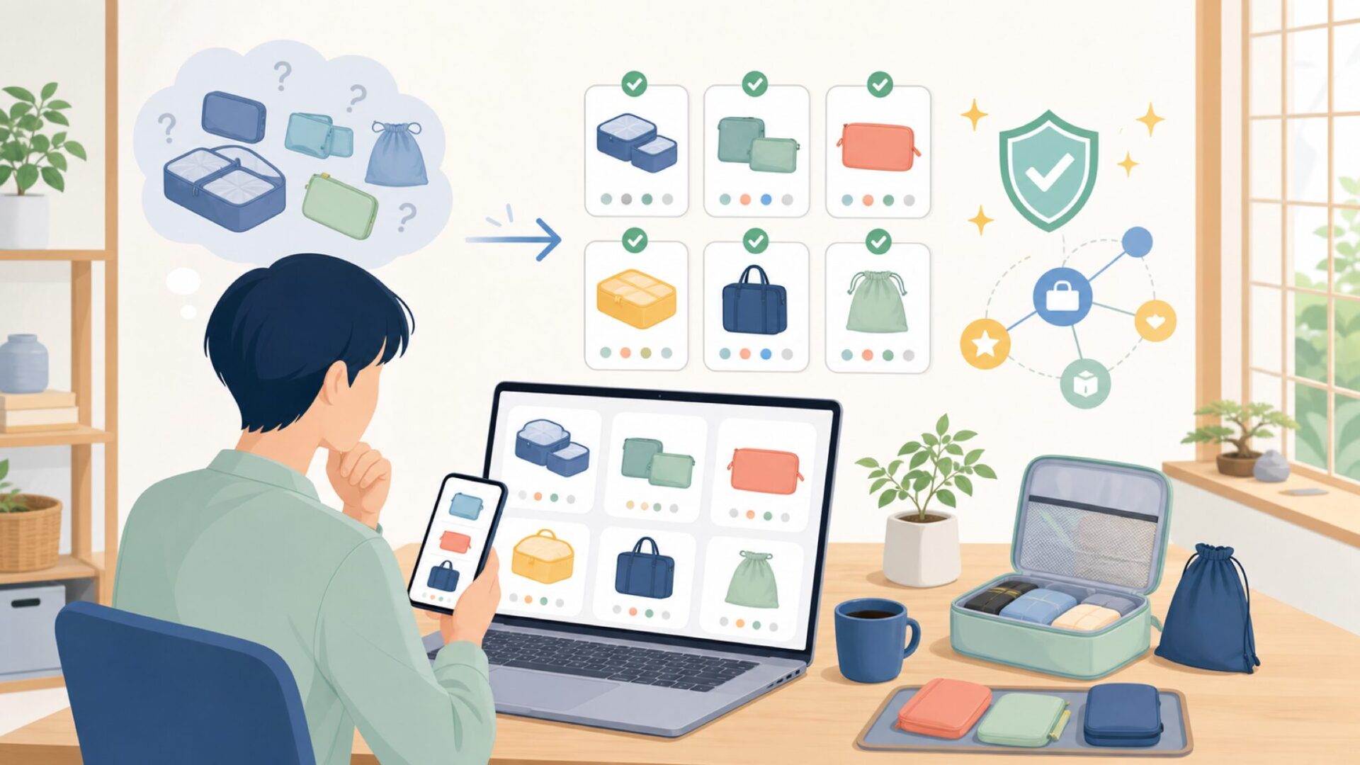 NeatPackが展開する製品ラインナップを表すイラスト