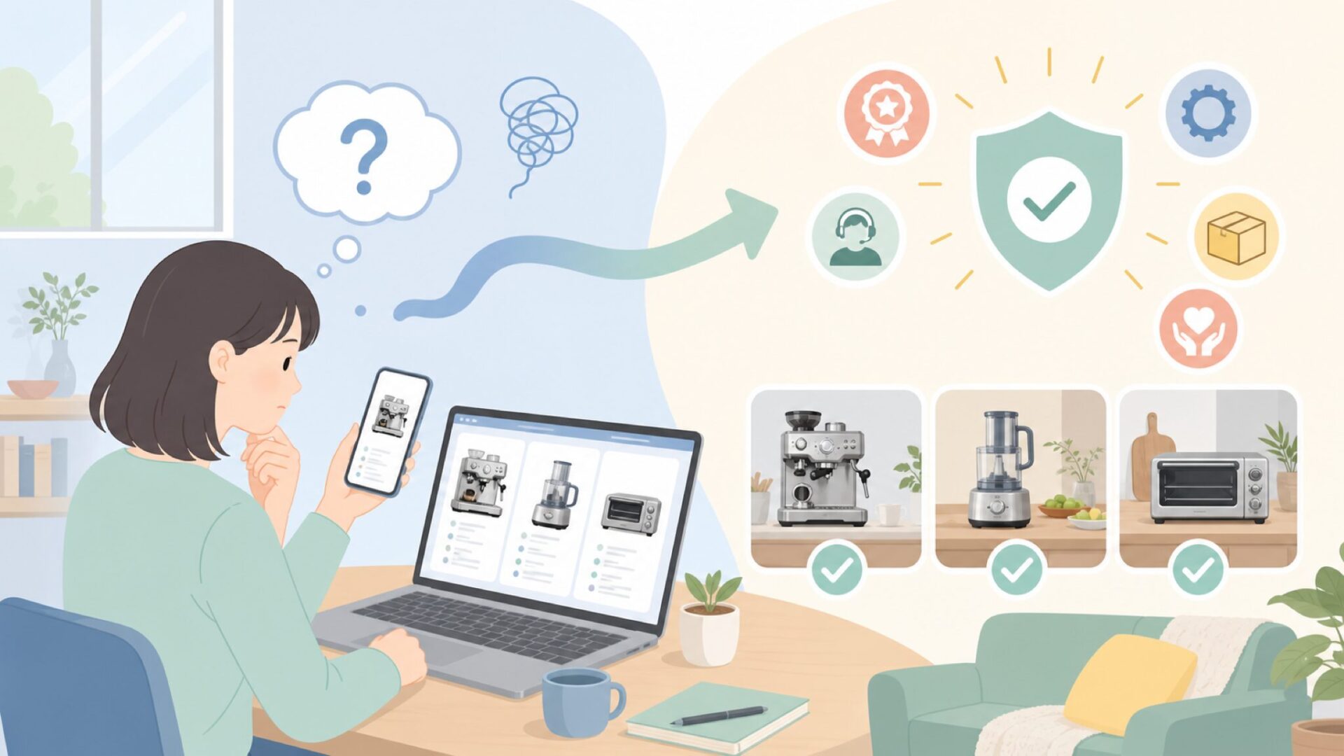 なぜSage Appliancesは信頼できるブランドなのかを表すイラスト