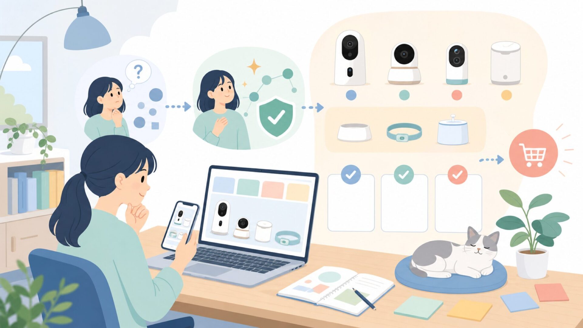 Pawboの歴史と製品ラインアップ──どんな製品がそろっているのかを表すイラスト