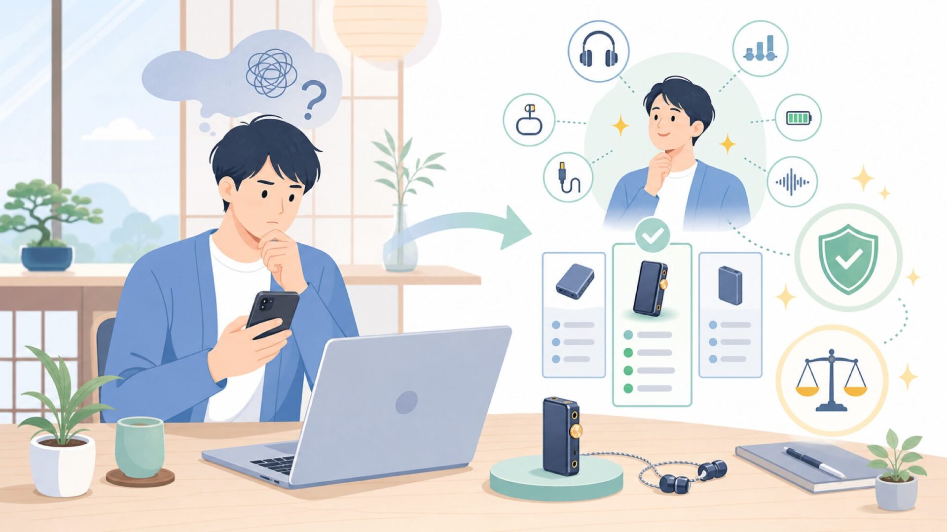代表機ES100でできること・主な特徴を表すイラスト