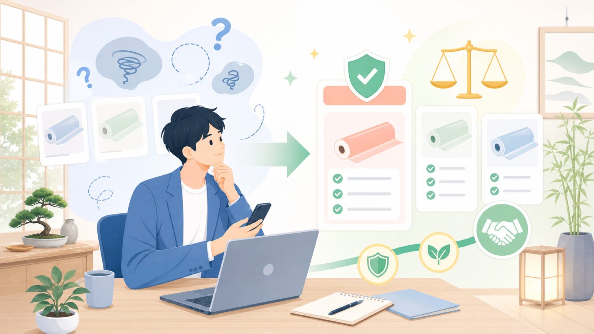 なぜ価格が高くても選ばれ続けるのかを表すイラスト
