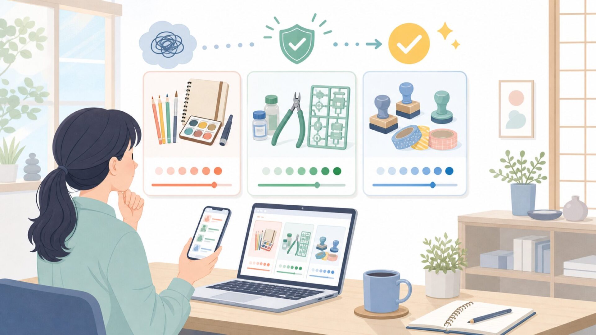 SES Creativeの主力製品ラインナップと価格帯を表すイラスト