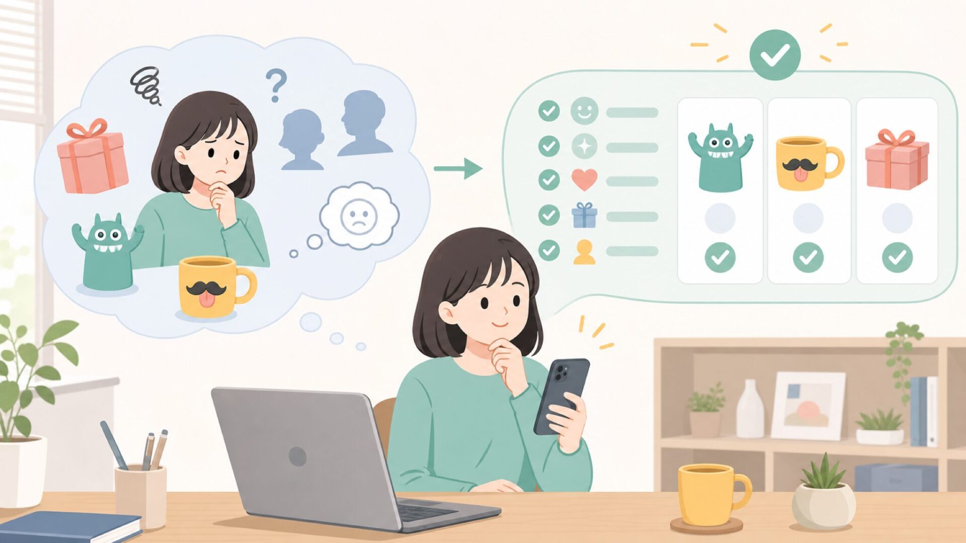 Fred & Friendsをプレゼントに選ぶ前に知っておきたいことを表すイラスト