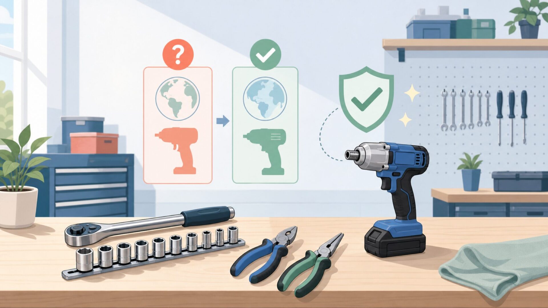 VIGOR（ビガー）工具ブランドはどこの国？を表すイラスト