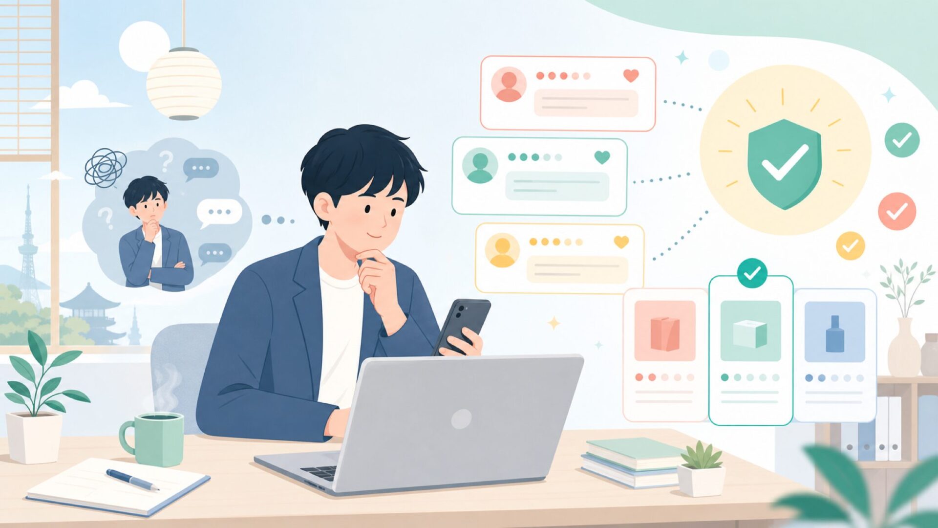 Xで見るMimogladの実際の評判——リアルな声を集めてみたを表すイラスト