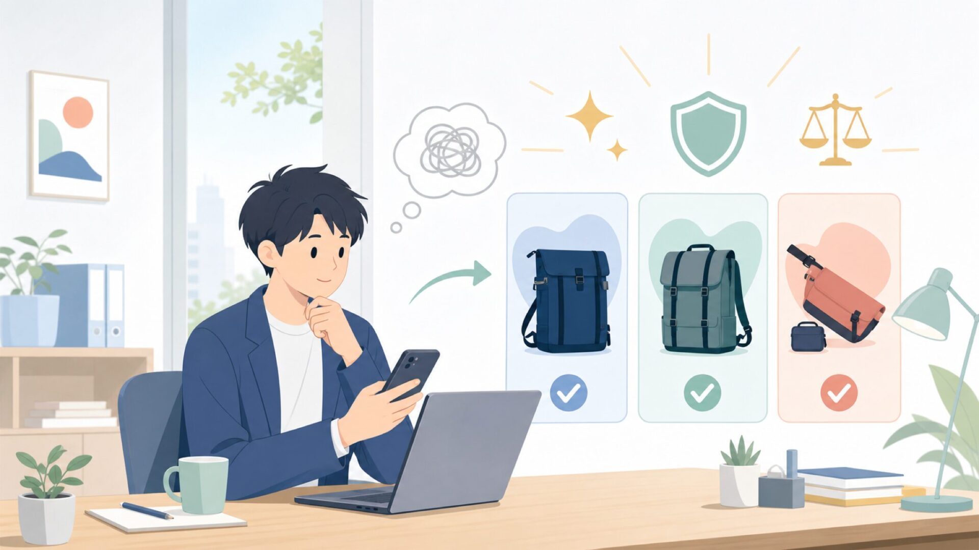 Mission Workshopの製品ラインナップと選び方を表すイラスト