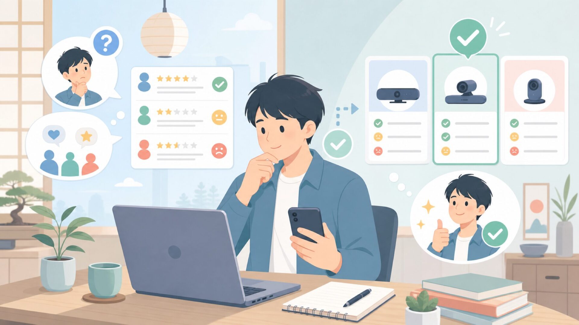 リアルな使用感：実際のユーザーが語るNuroumの評判を表すイラスト