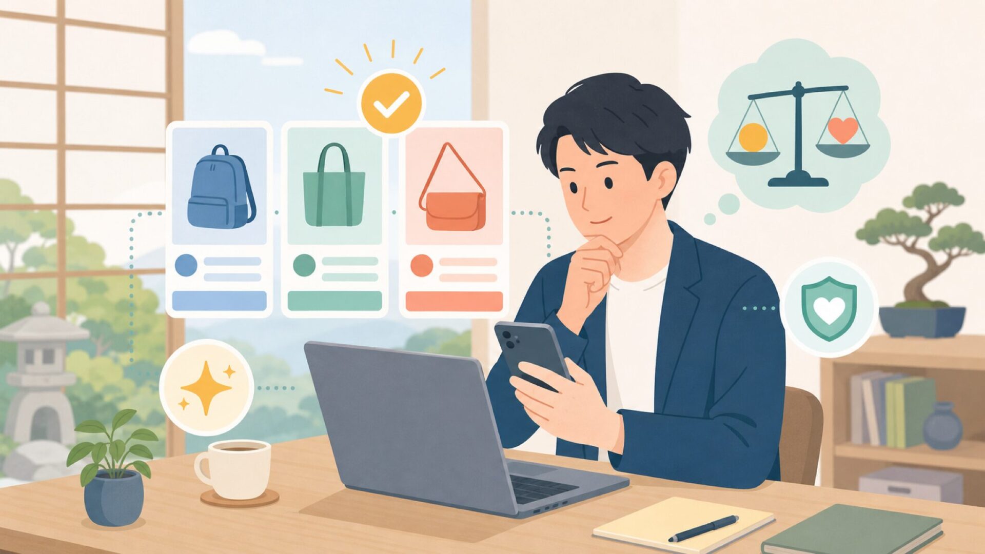 Aceeleの価格帯は適正か——コスパを冷静に検証するを表すイラスト