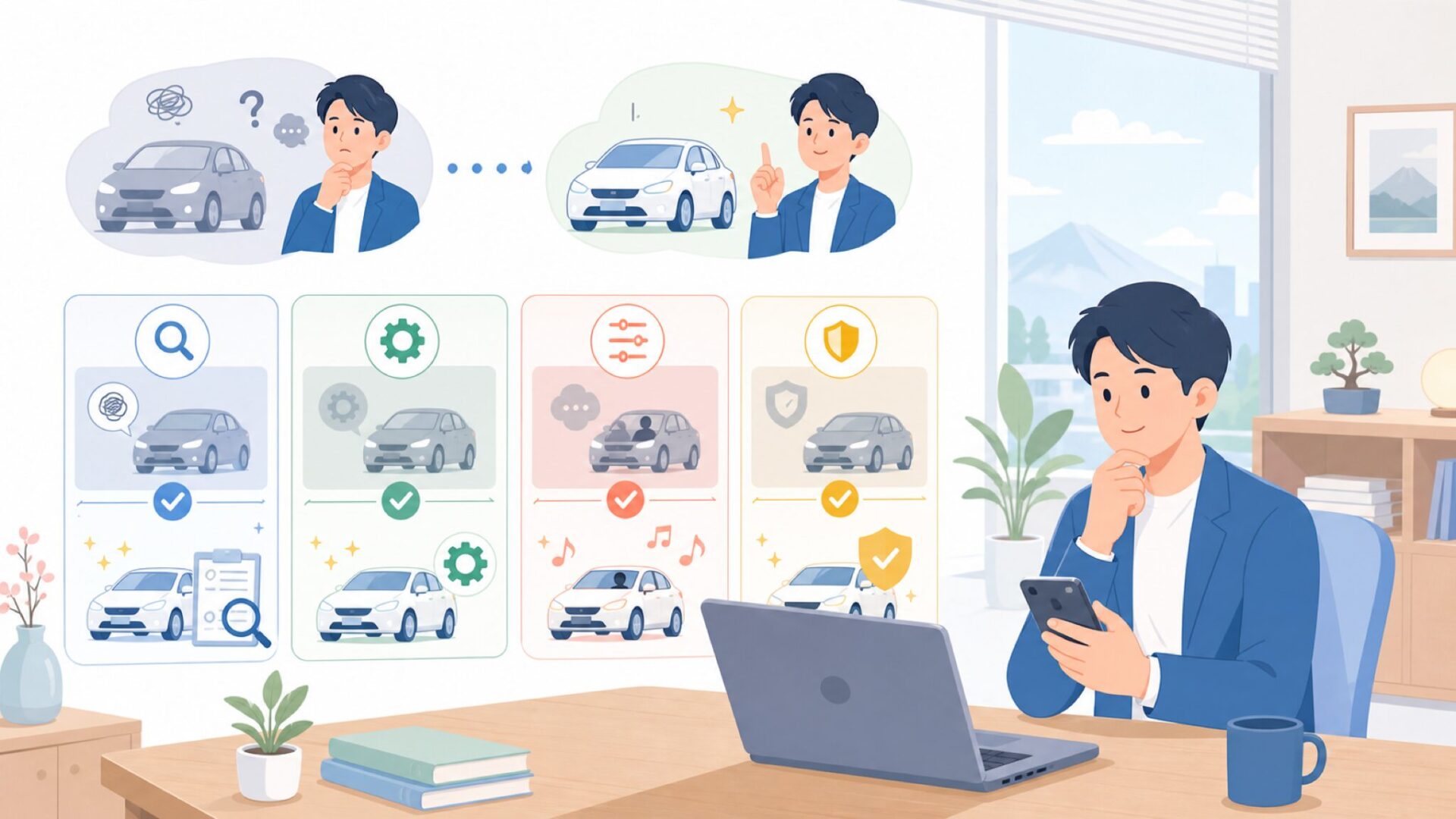 OBDelevenの4大機能──使うと何が変わるかを表すイラスト