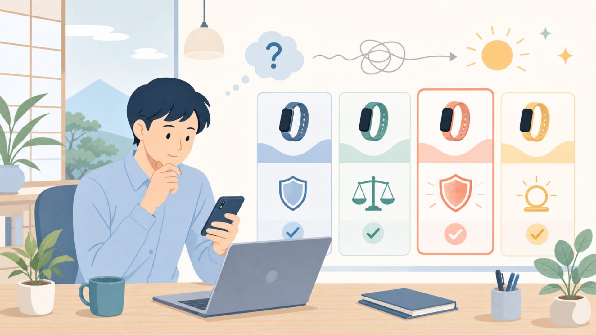 競合ブランドとの比較でわかるLetsfitの立ち位置を表すイラスト