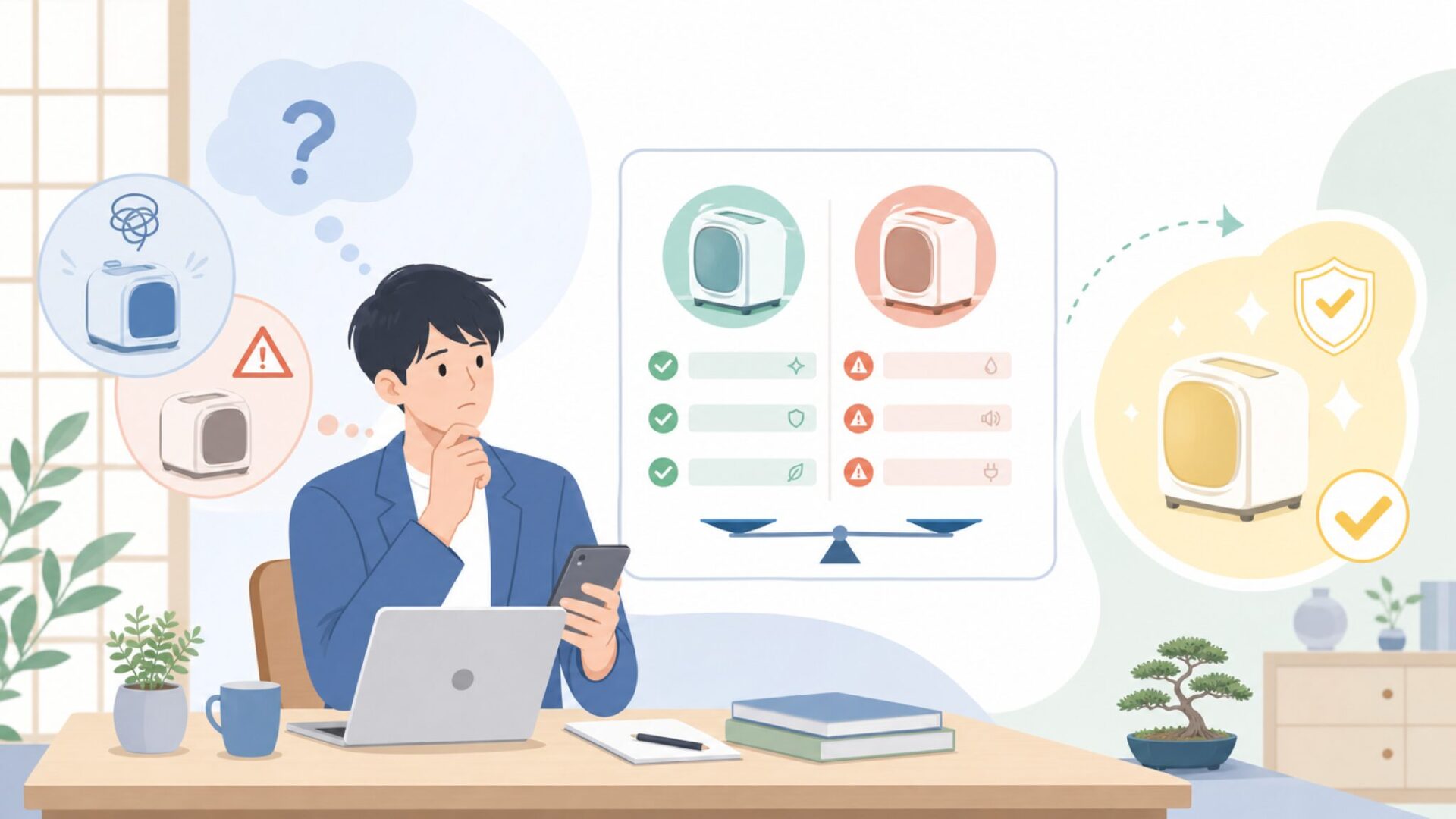 購入前に押さえたいMorus Zeroの正直な評価を表すイラスト