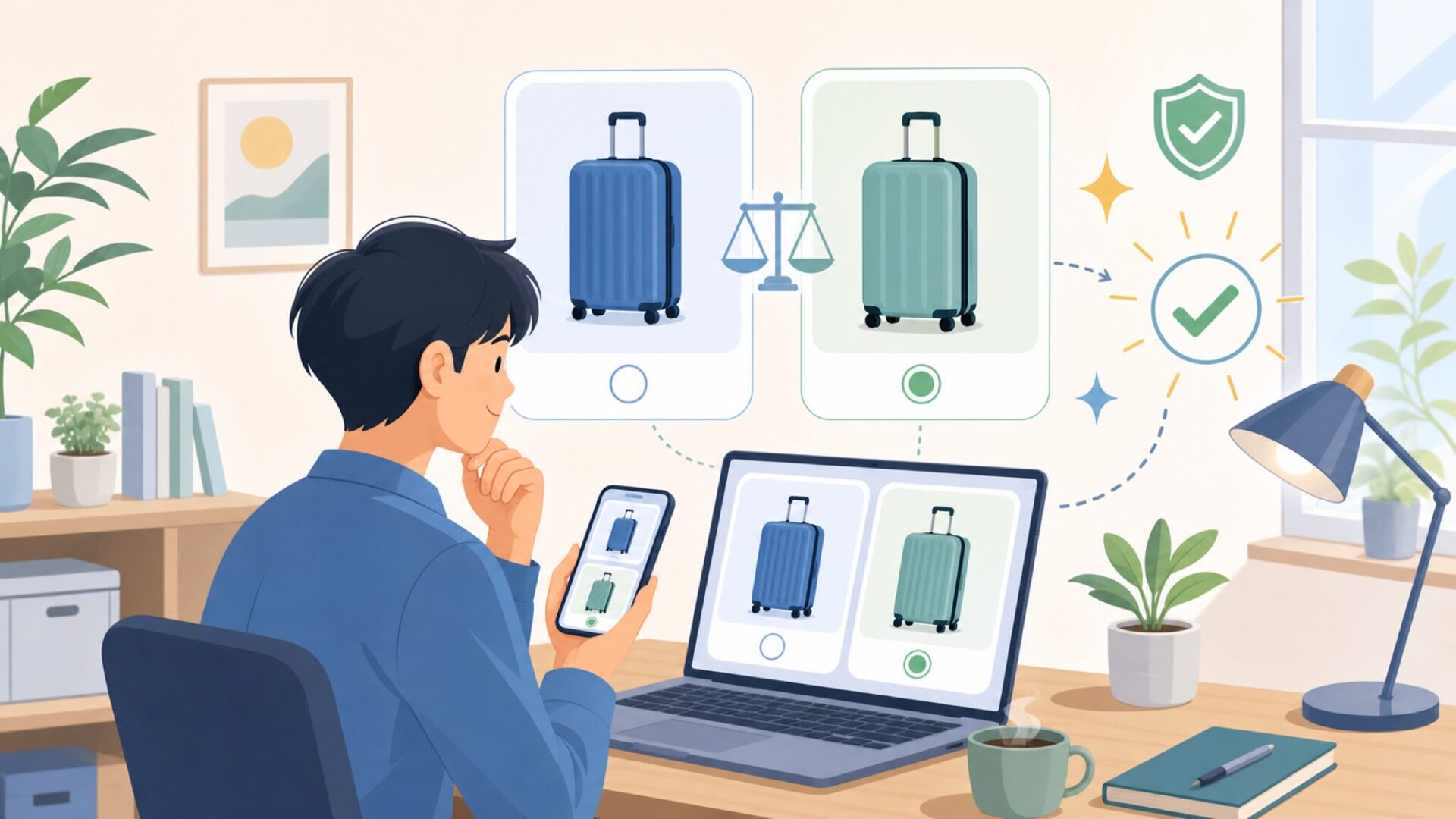ロジェールとイノベーターを比較 — どちらが自分に合う？を表すイラスト