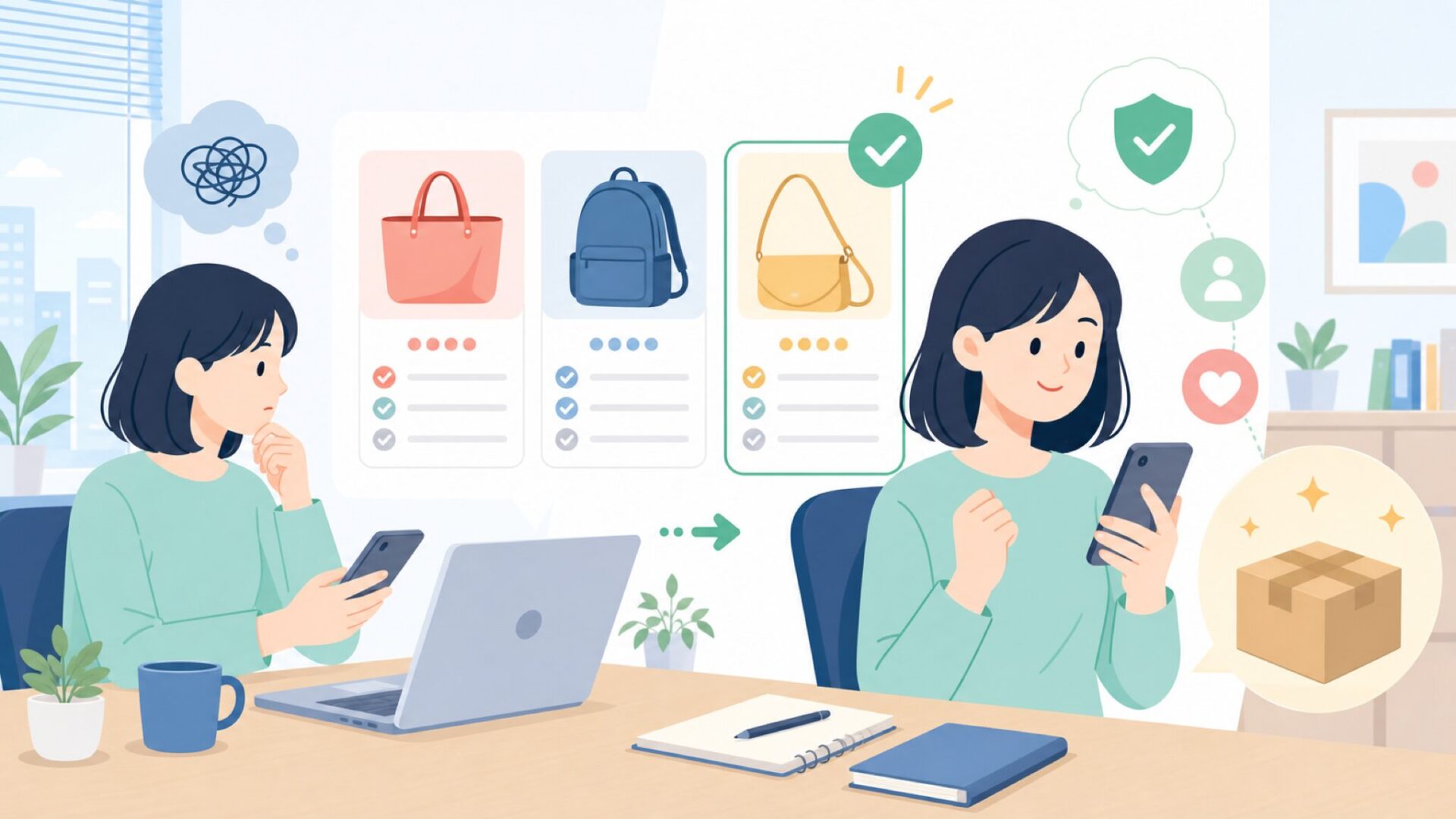 AstroAIの人気製品3選と実際の使用感を表すイラスト