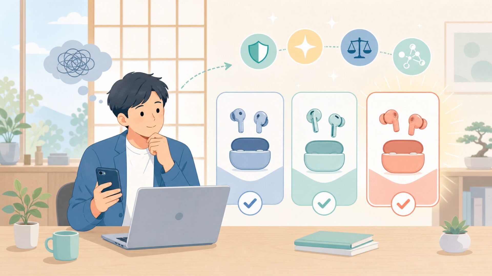製品ラインナップの違い（OWS1・OWS2・OWS Pro）を表すイラスト