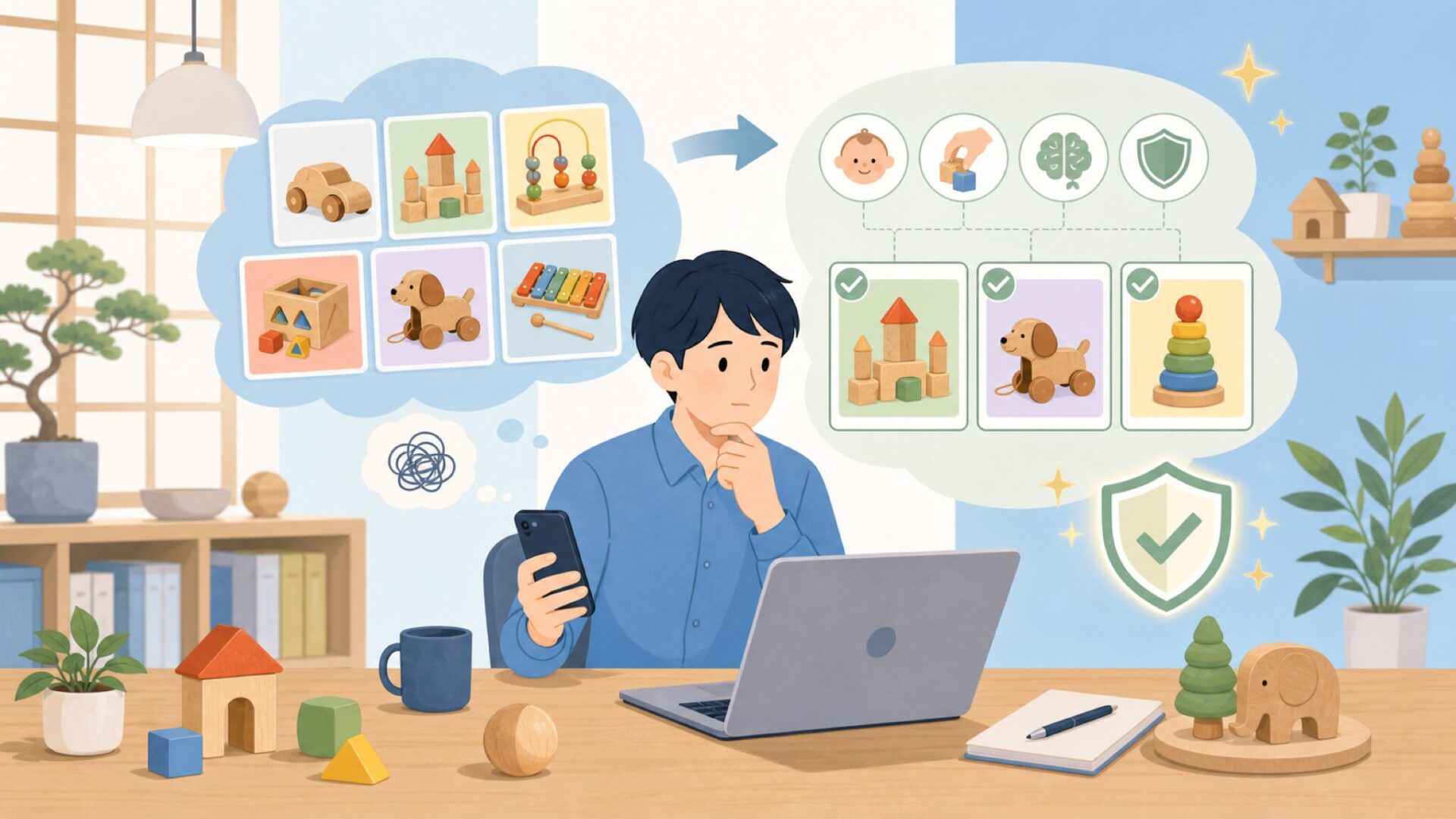 Tooky Toyのおすすめ商品と選び方の目安を表すイラスト